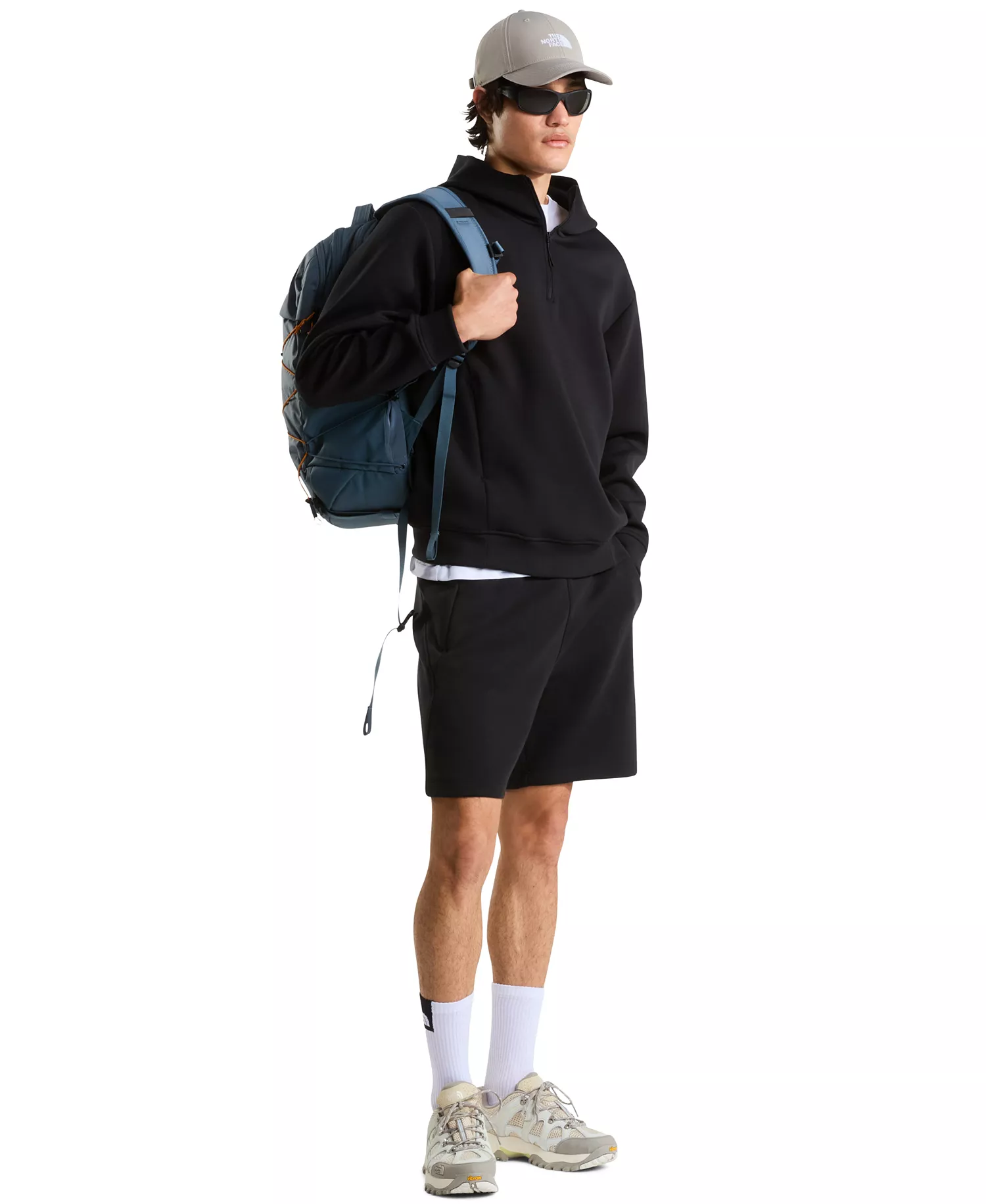 Men's Dynamic ¼ Zip Hoodie - Black - L