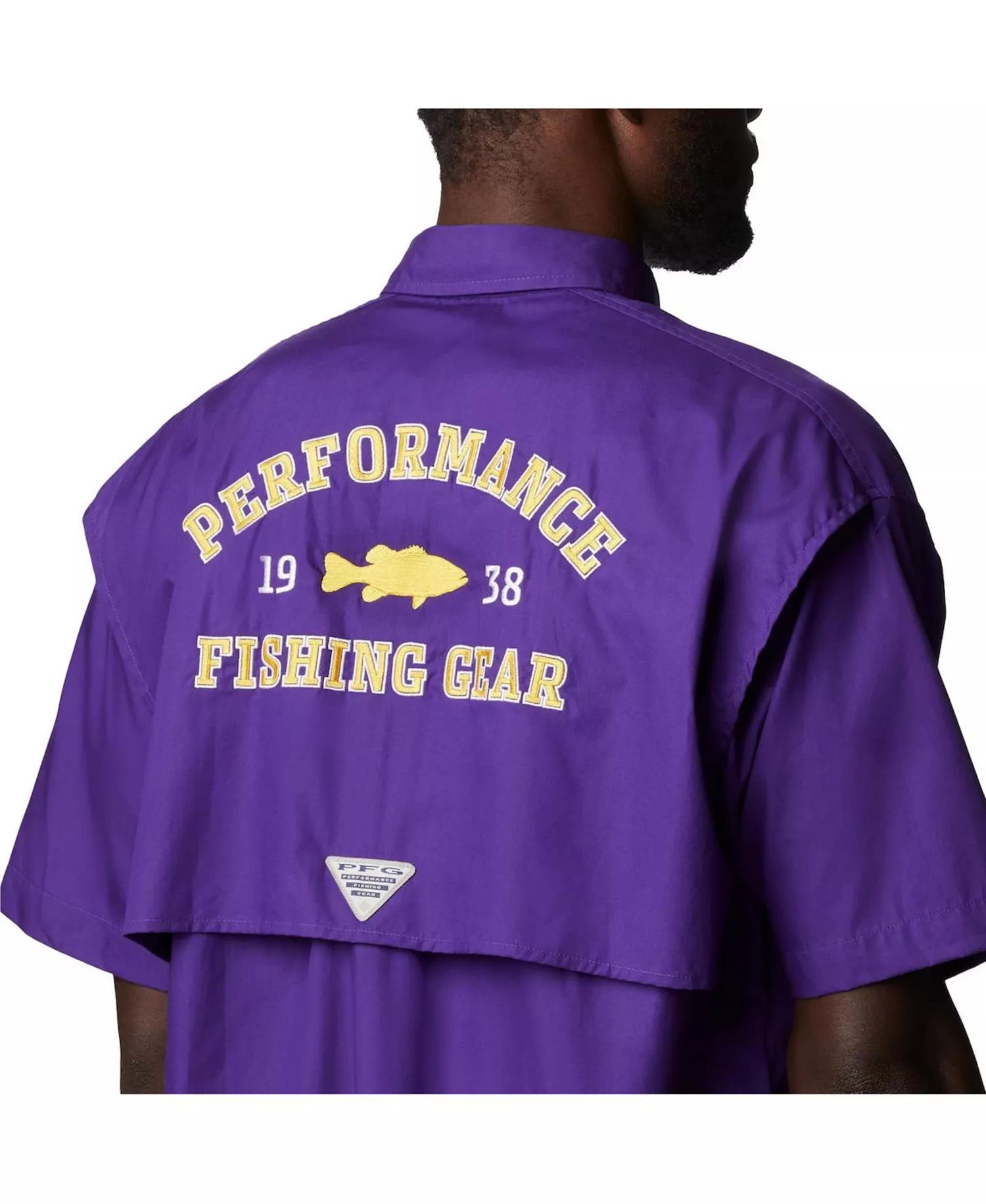Men's Purple LSU Tigers Bonehead Button-Up Shirt - Purple - L