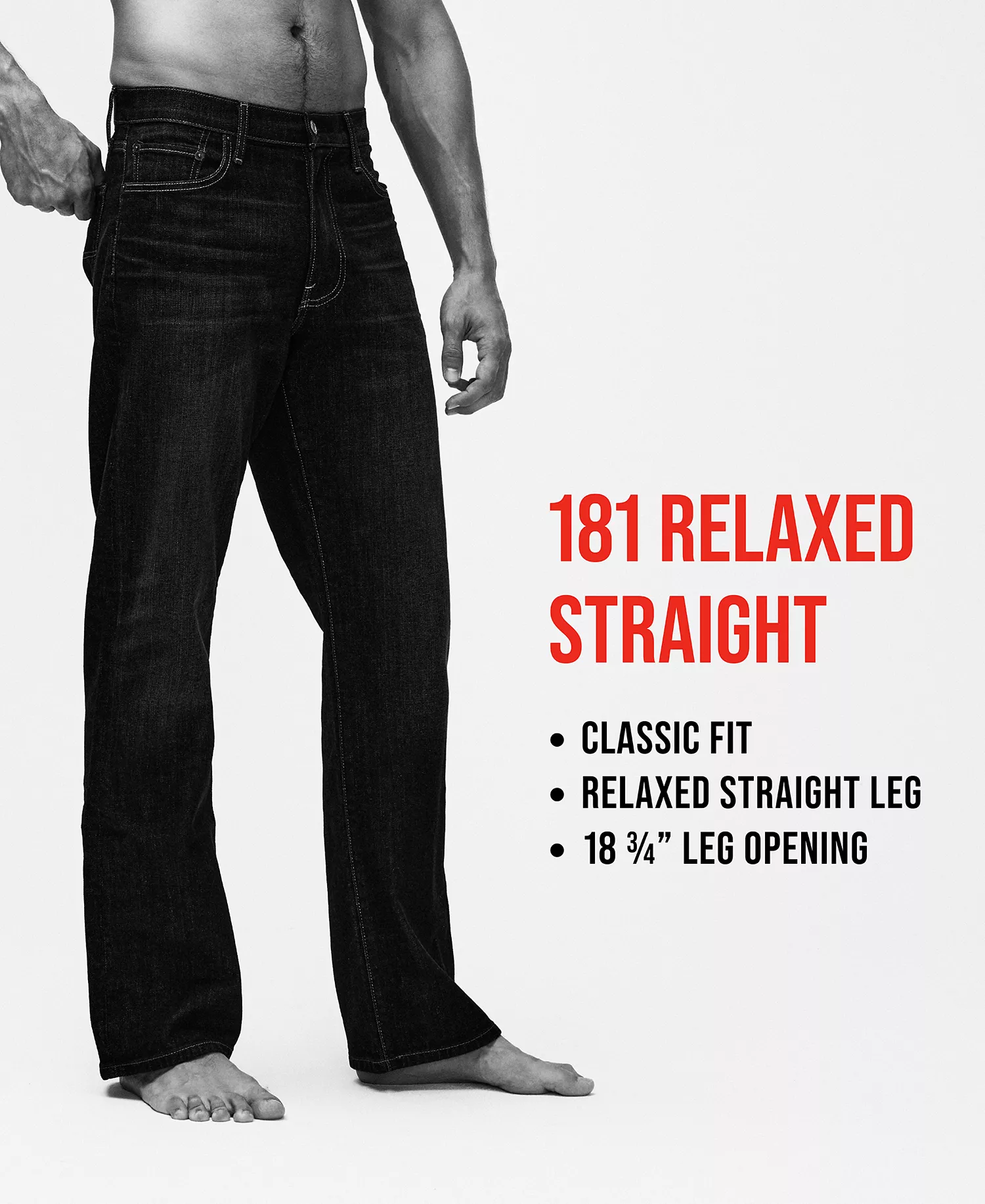 Men's 181 Relaxed Straight Fit COOLMAX® Stretch Jeans    - Balsam - 30 - 30