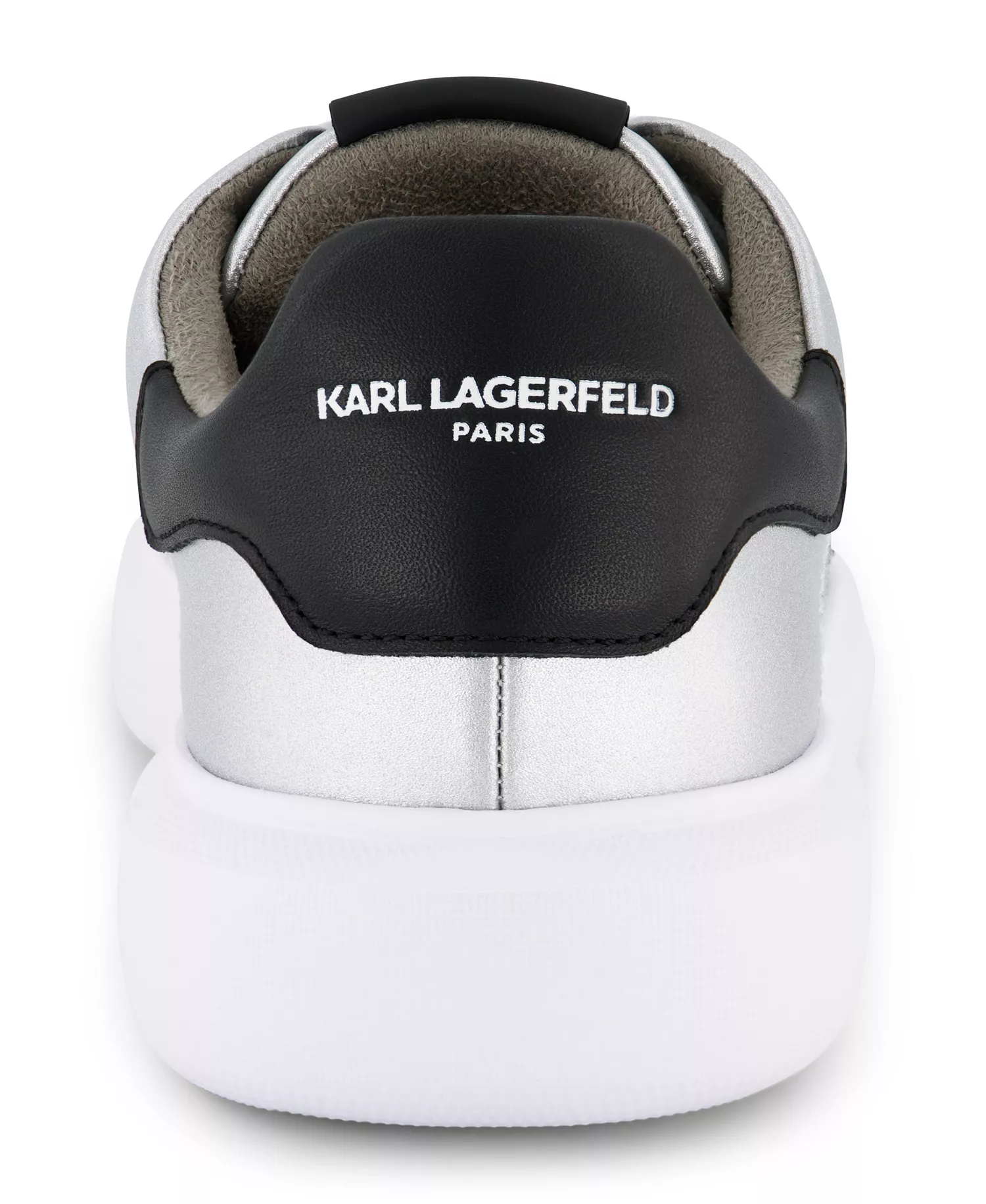 Men's Embroidered Karl Head Profile Sneakers - Silver - 10