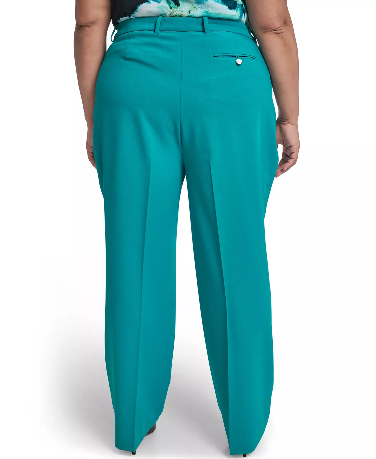 Plus Size Mid-Rise Modern Pant - Petrol - 14W