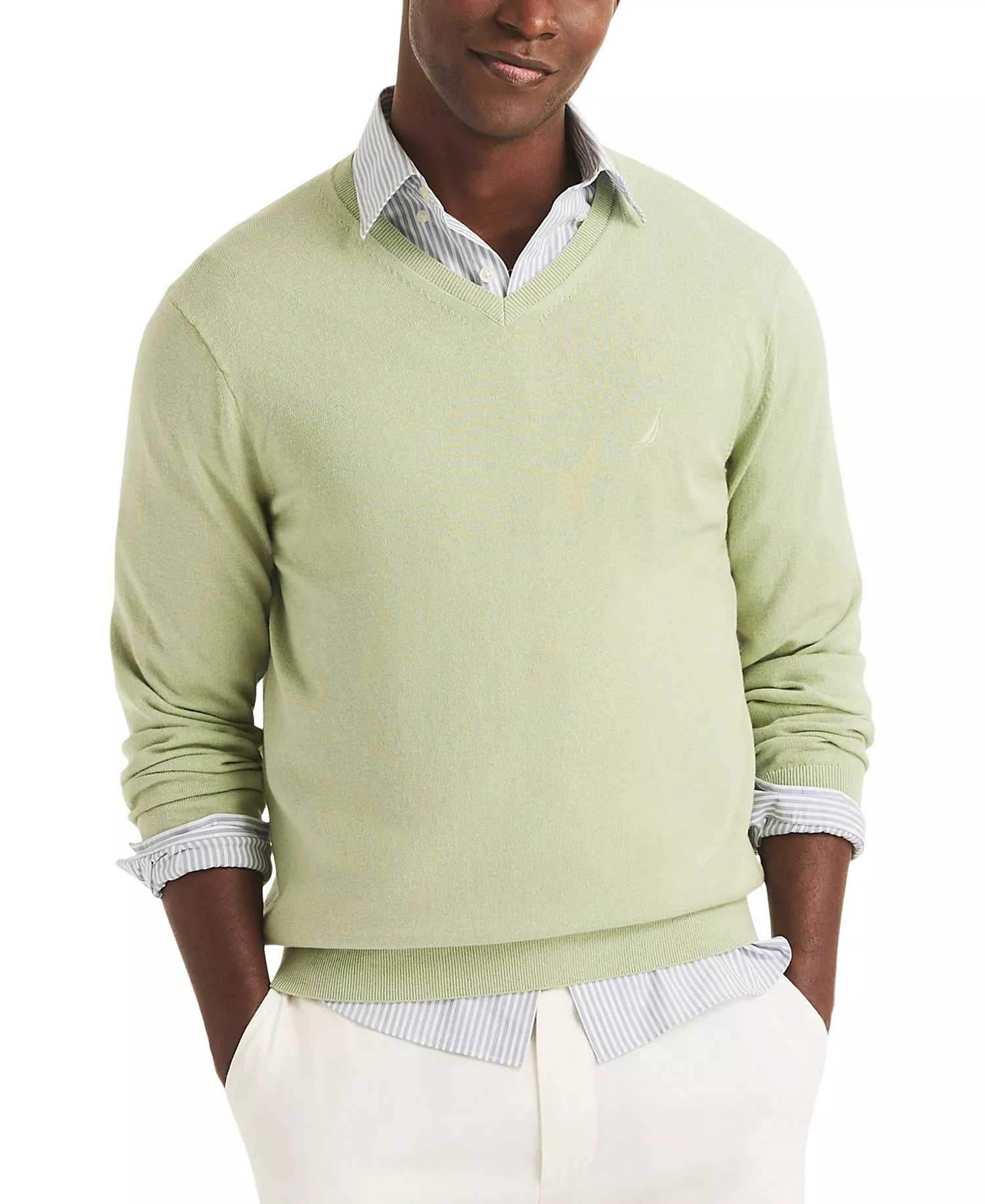 Men's Performance V-Neck Sweater - Delta Moss - 2XL