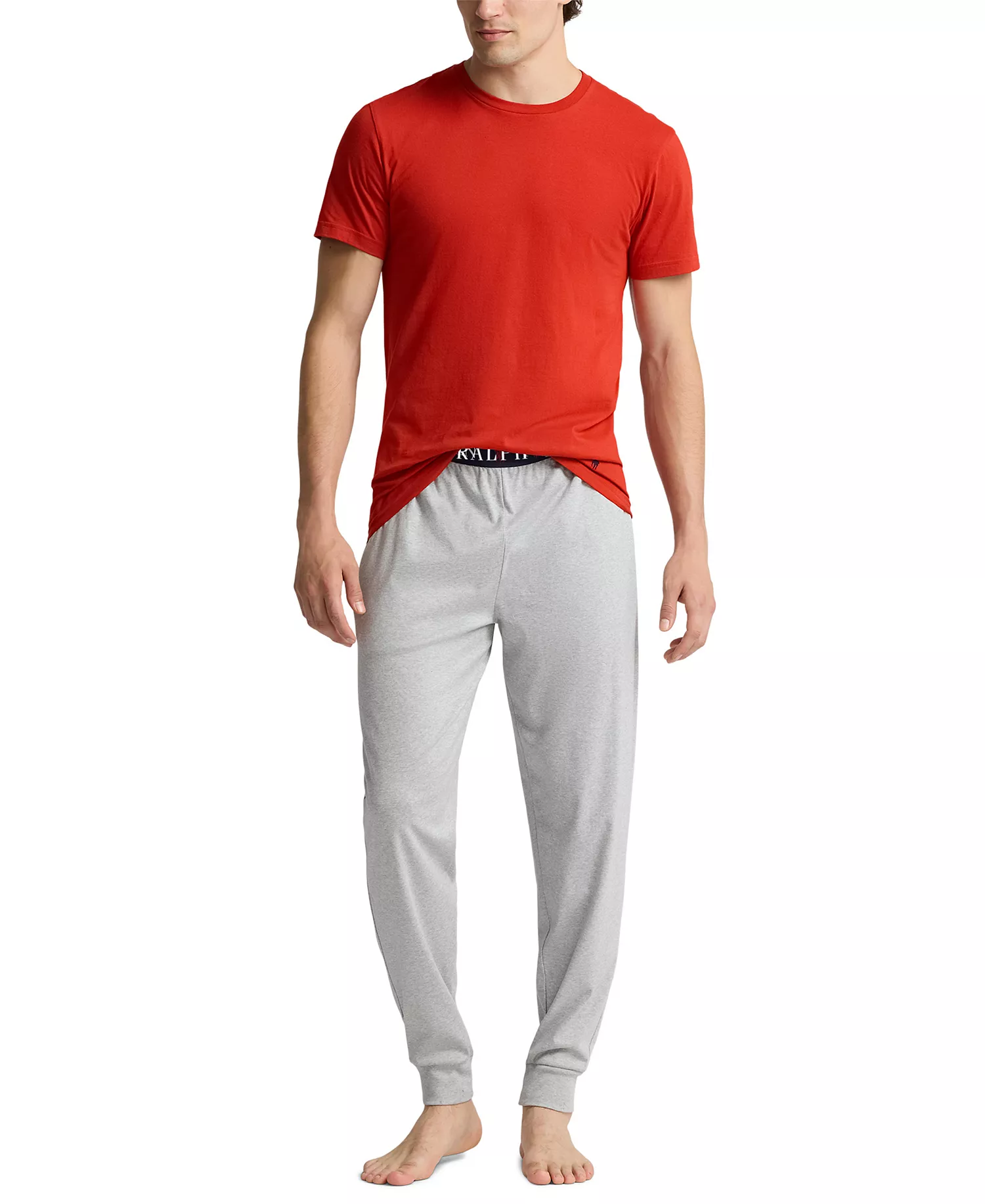 Men's Mercerized Cotton Pajama Joggers - Andover Heather - L