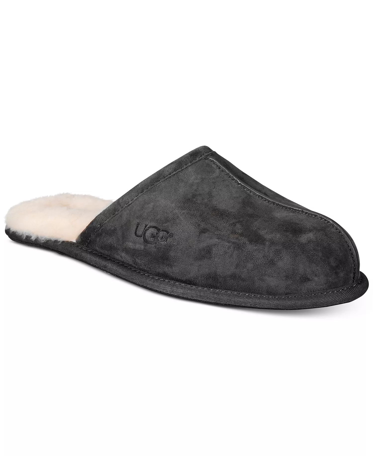 Men's Scuff Slippers - Black - 10