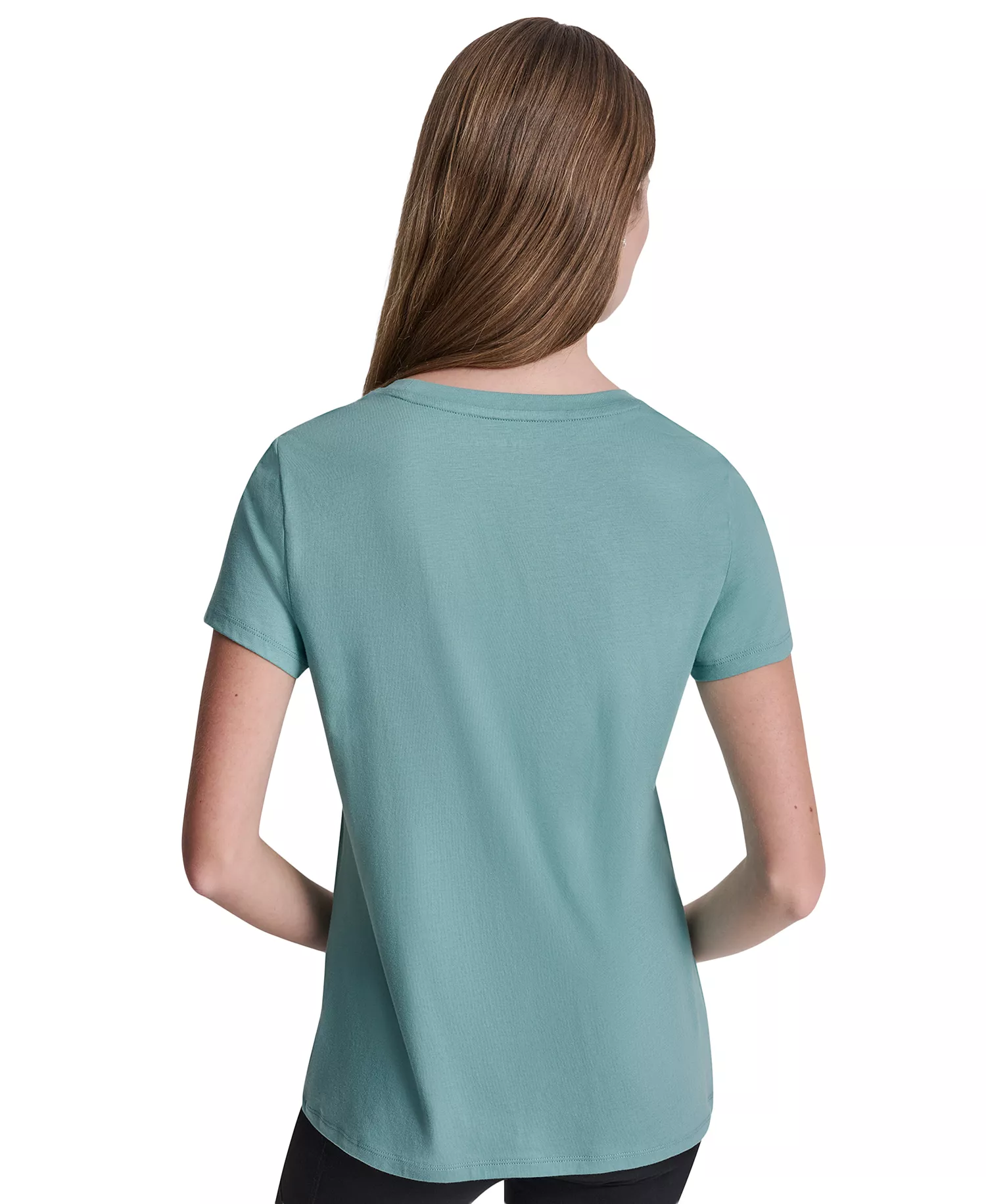 Women's Puff Logo Crewneck T-Shirt - Coastline/clear Mint - L