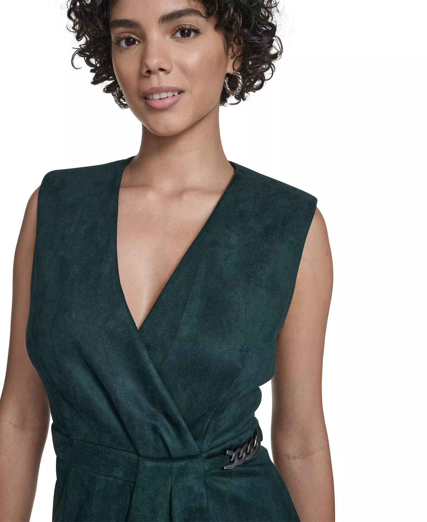 Women's Side Chain Midi Dress - Malachite - 16