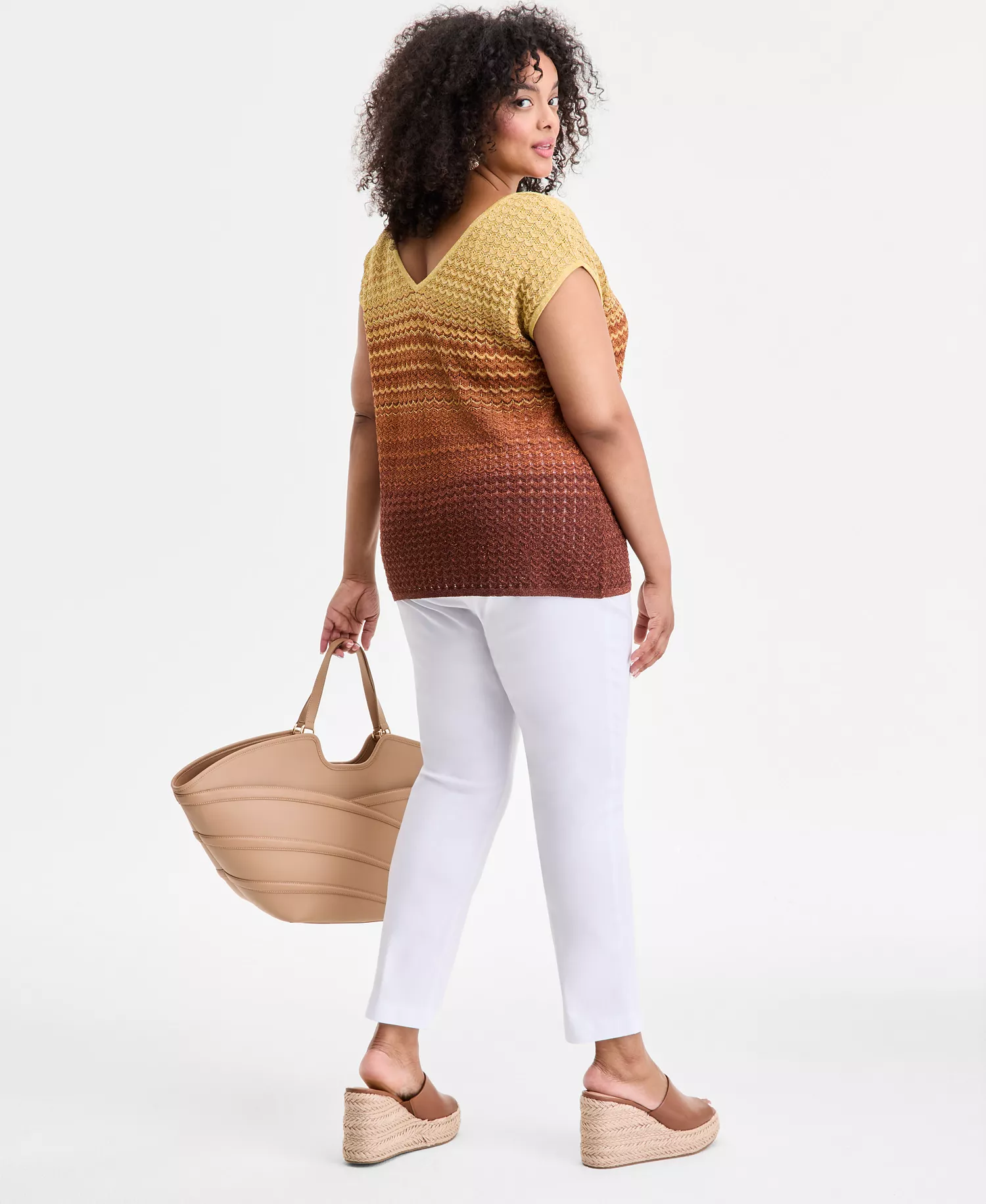 Plus Size Bengaline Skinny Pants, Created for Macy's - Bright White - 14W - Plus