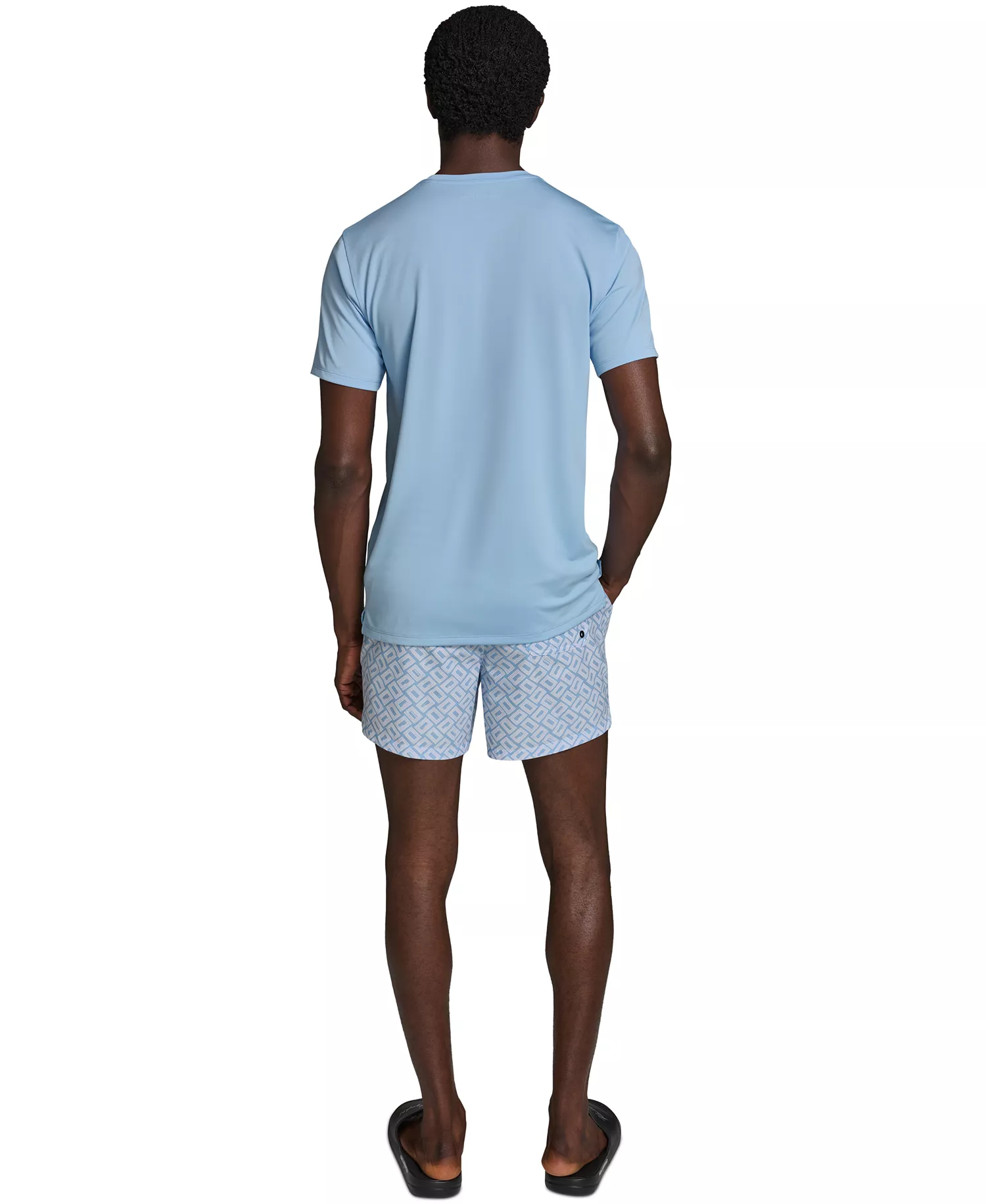 Men's Short-Sleeve Karl Doll Head Rashguard - Placid Blue - 2XL