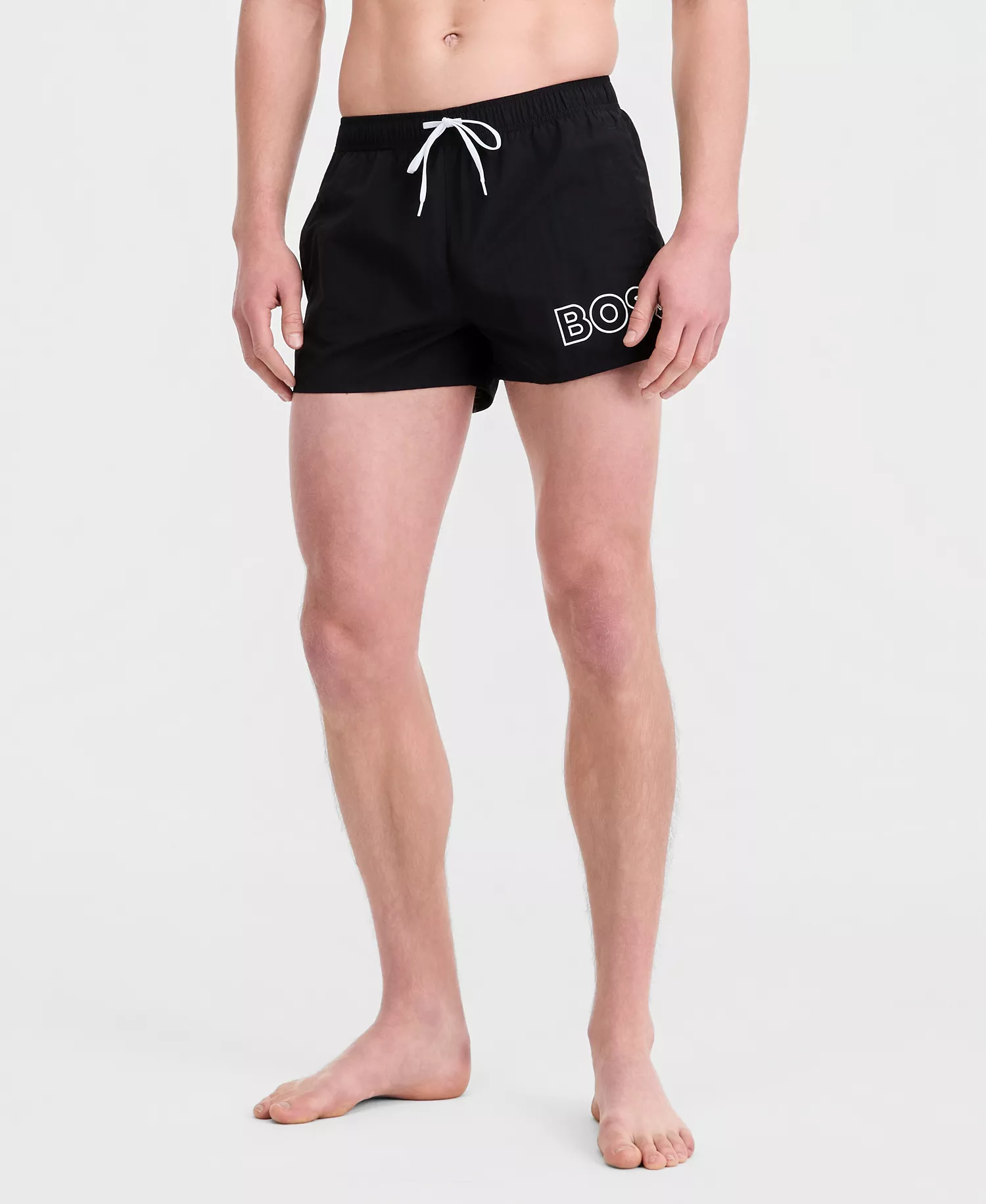 BOSS by Men's Goldeye 3" Swim Trunks - Black - 2XL