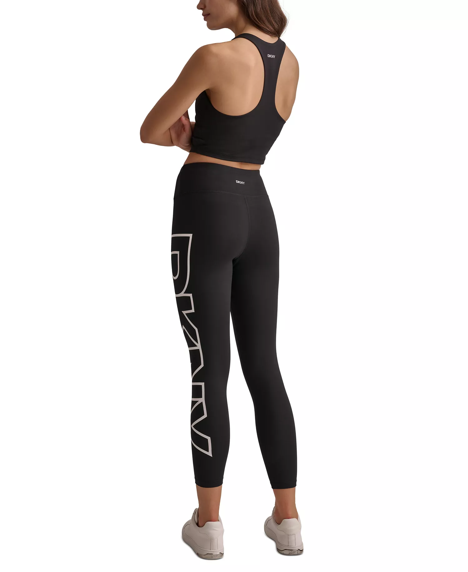 Women's High-Rise Logo Graphic 7/8 Leggings - Blk/wht - L