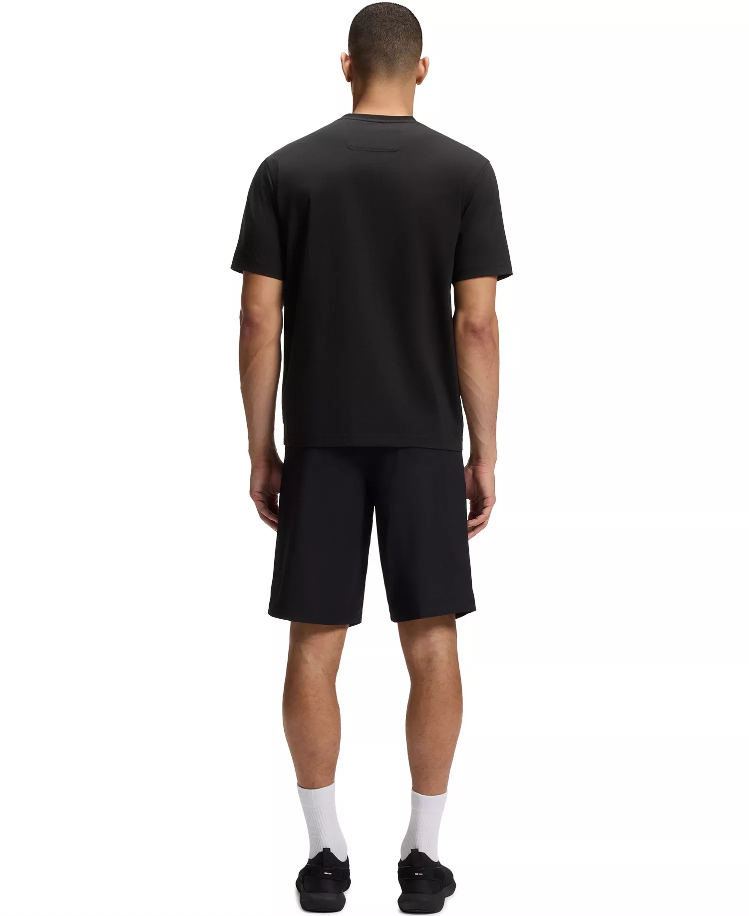 Men's Stretch-Cotton Logo Artwork T-Shirt - Black - 2XL