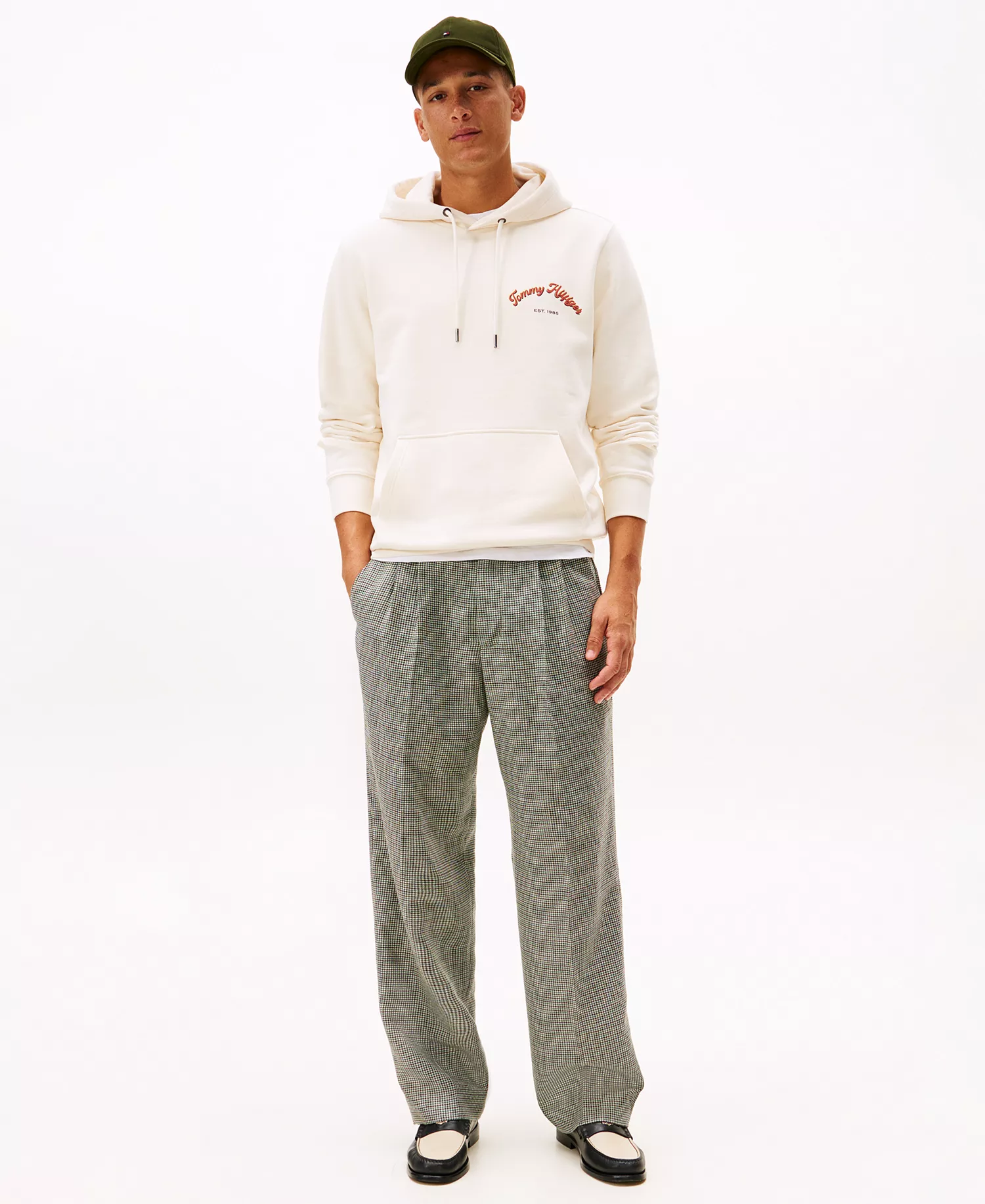 Men's Regular-Fit Graphic Hoodie - Ivory Petal - L