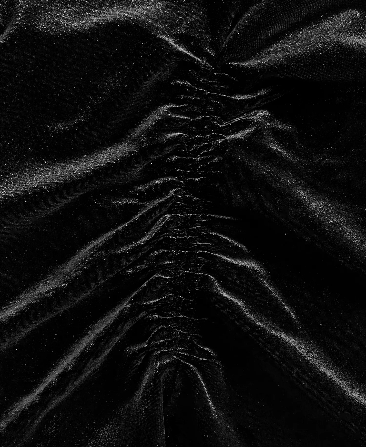 Women's Asymmetric Draped Velvet Top, Macy's Exclusive - Deep Black - S