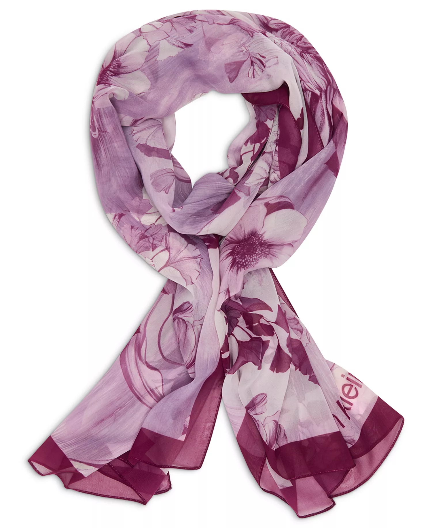 Blossom Chiffon Wrap - Cherry Blossom - ONE SIZE