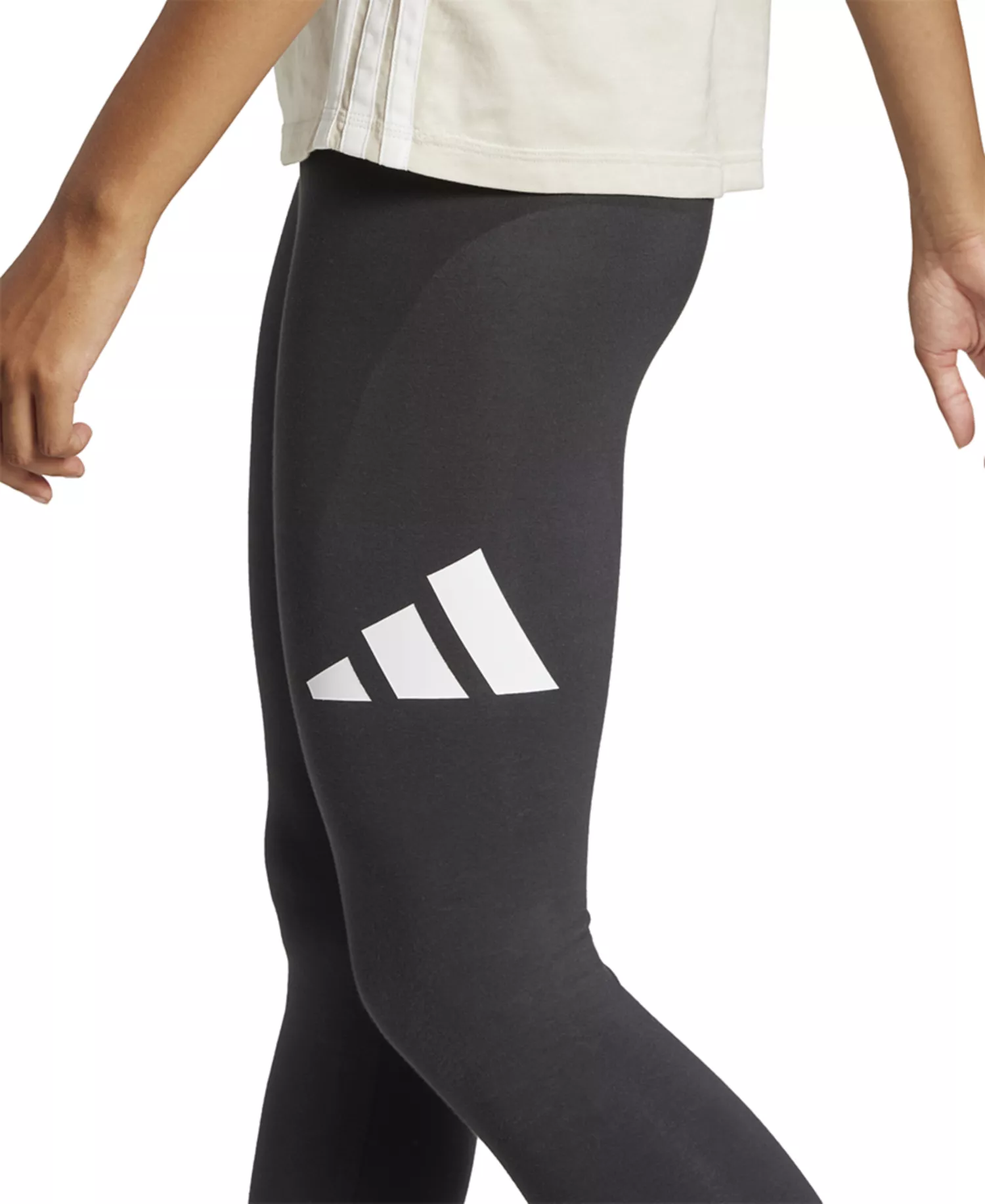 Women's Essentials Big Logo Cotton Leggings - Black/white - L