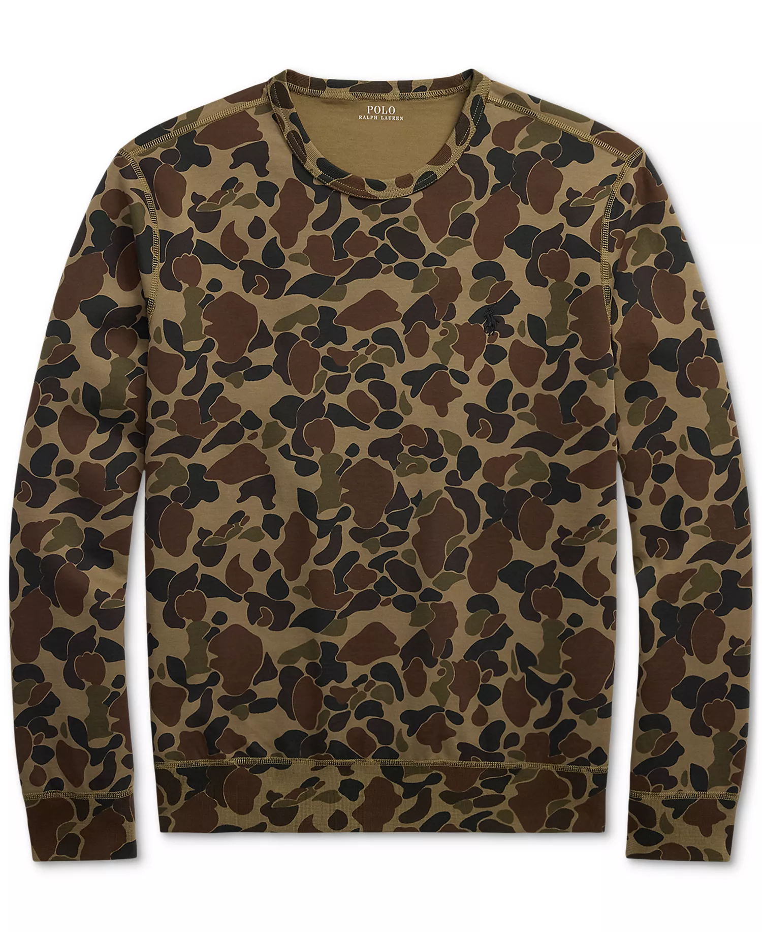 Men's Camo Double-Knit Sweatshirt - Outdoorsman Camo - XS