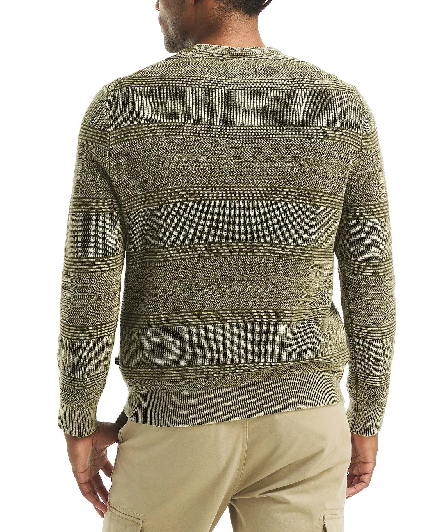 Men's Stonewashed Crewneck Sweater - Combat Olive - 2XL
