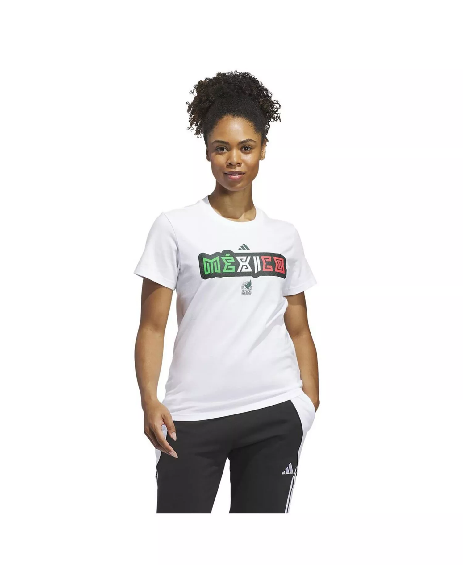 Women's White Mexico National Team Jersey Hook T-Shirt - White - L