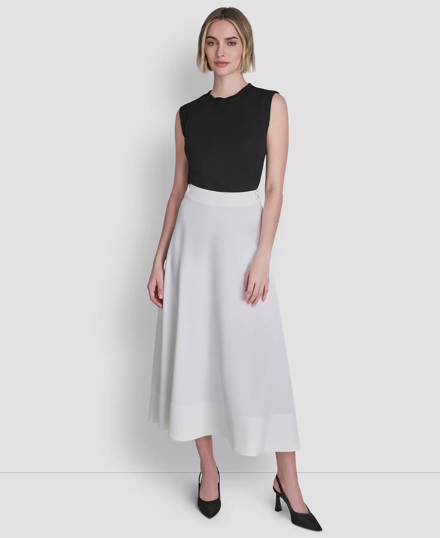 Women's Textured Maxi Skirt - Ivory - 0