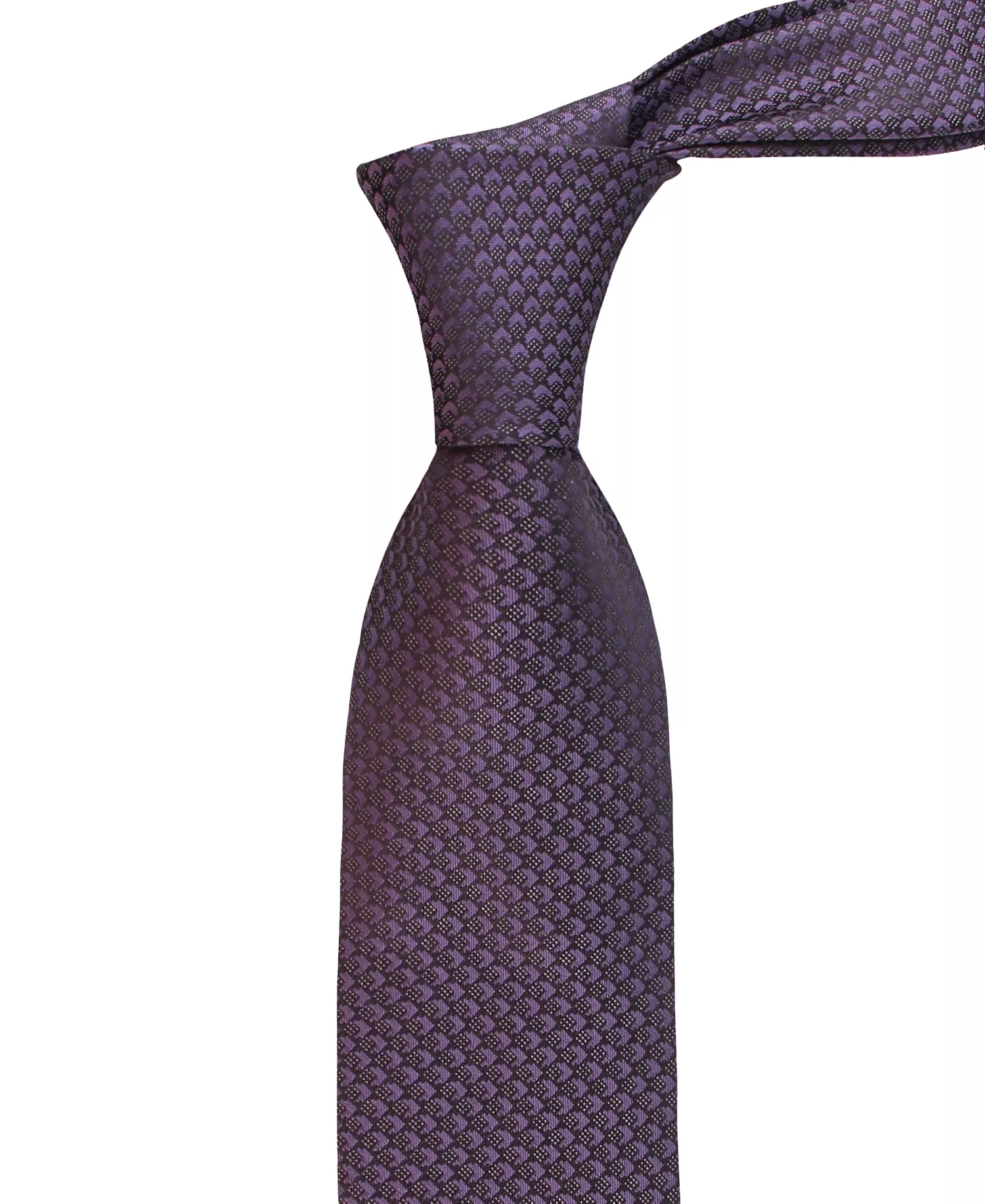 Men's Logan Geometric Tie - Purple - ONE SIZE