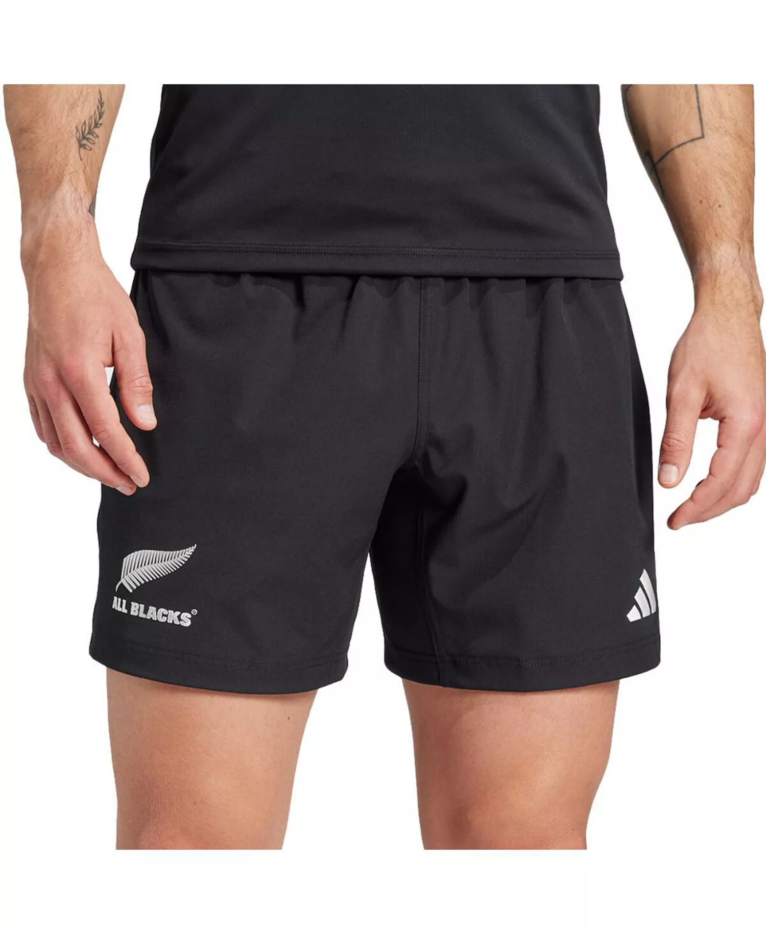 Men's Black New Zealand Rugby 2024/25 Home Training Shorts - Black - S