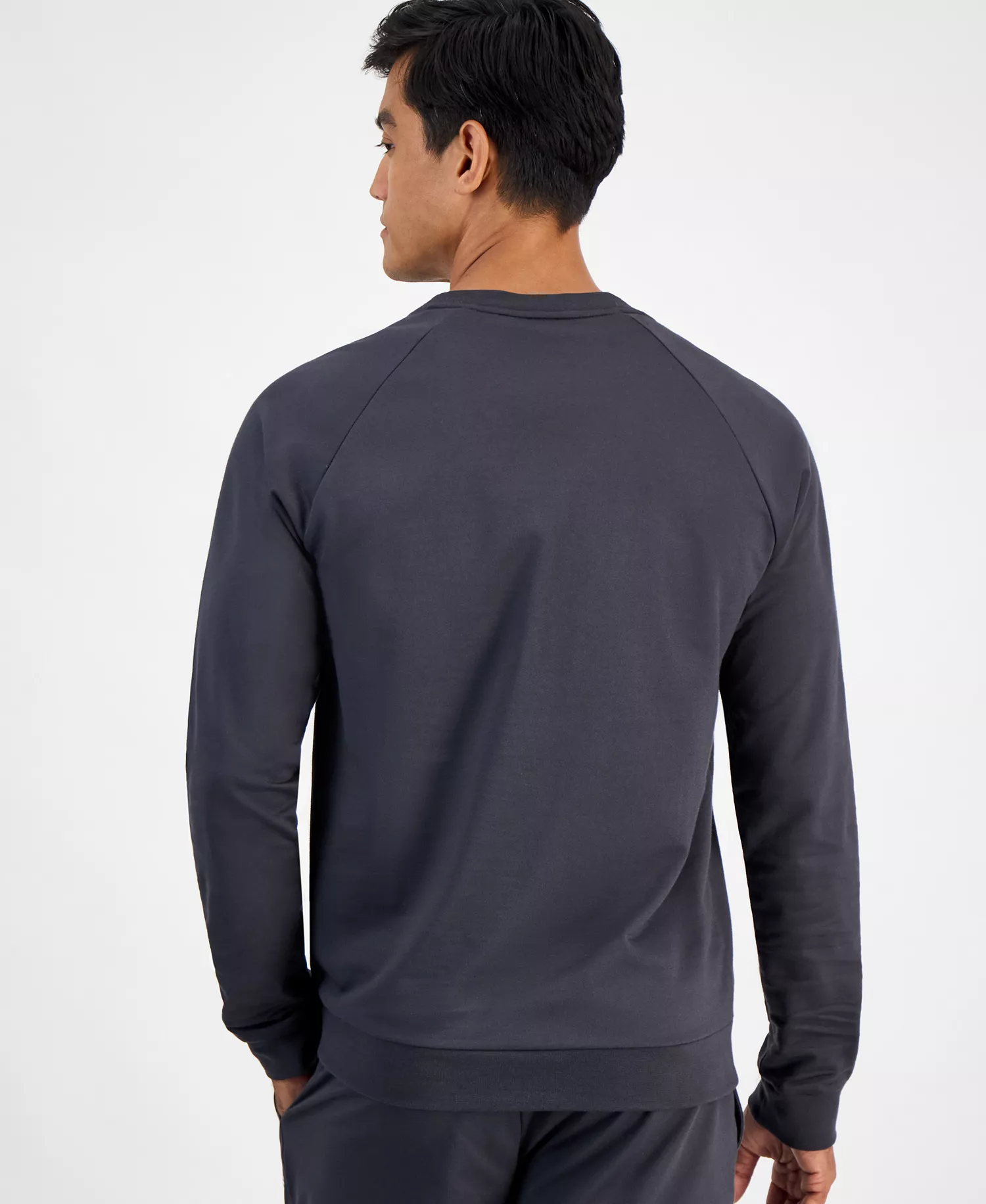 Men's Authentic Cotton Logo Crewneck Sweatshirt - Grey - M