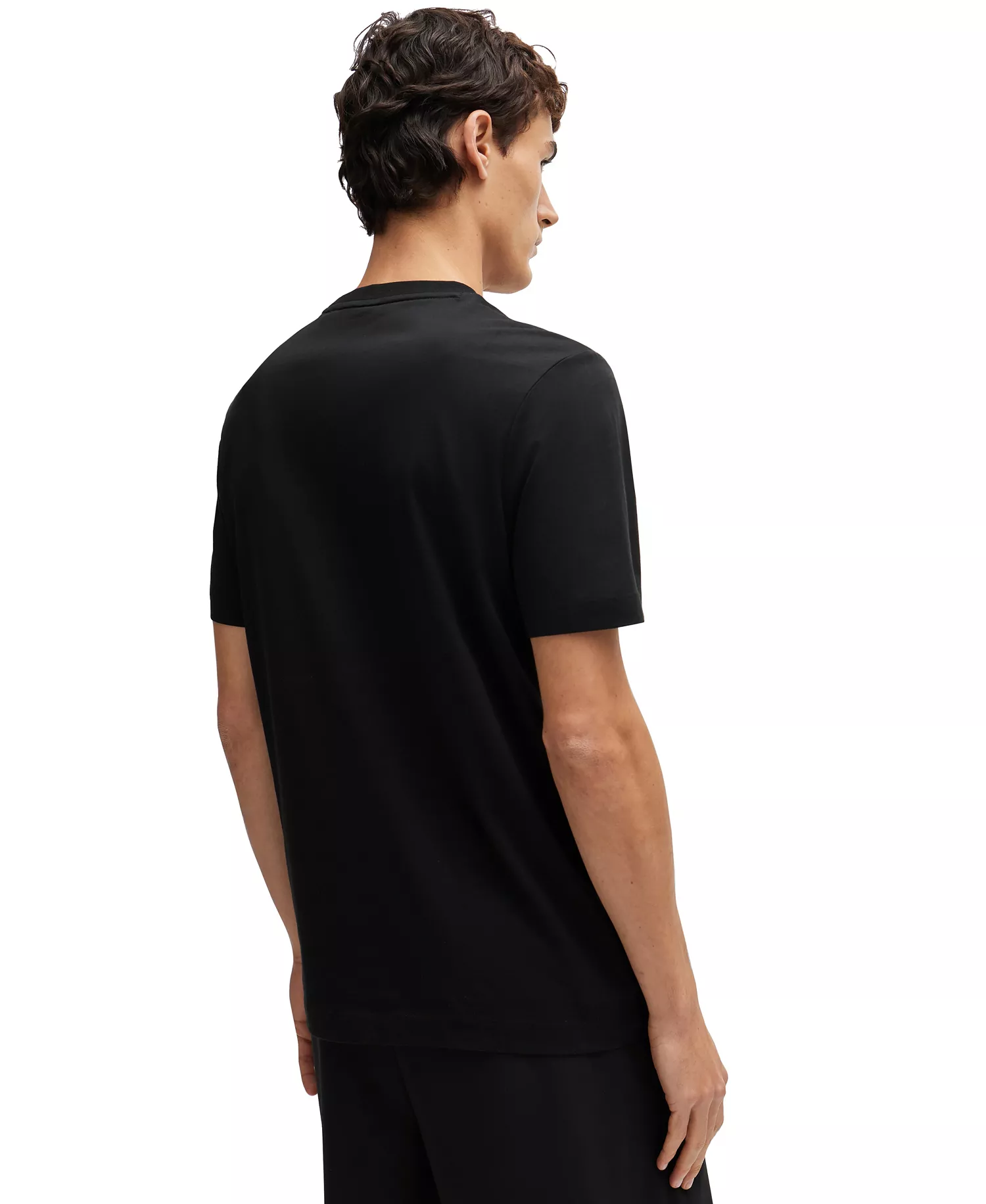 Men's Regular-Fit Cotton-Jersey T-Shirt - Black - 2XL