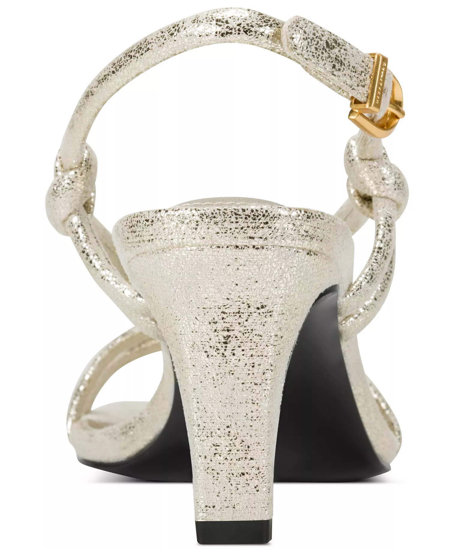 Women's Basil Strappy Dress Sandals - White Gold - 10