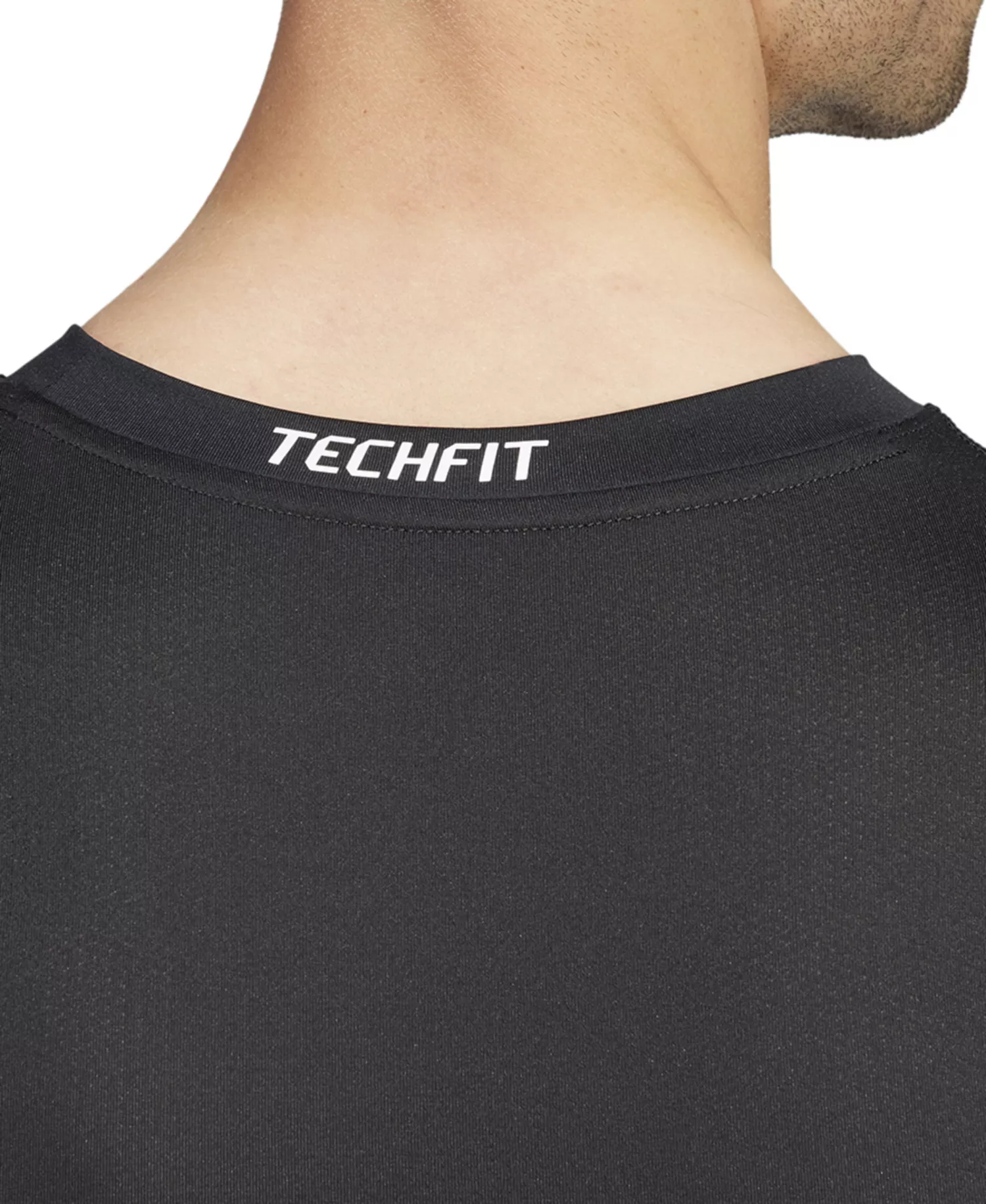 Men's Fitted Crewneck Tech-Fit Compression Shirt - Black - 2XL