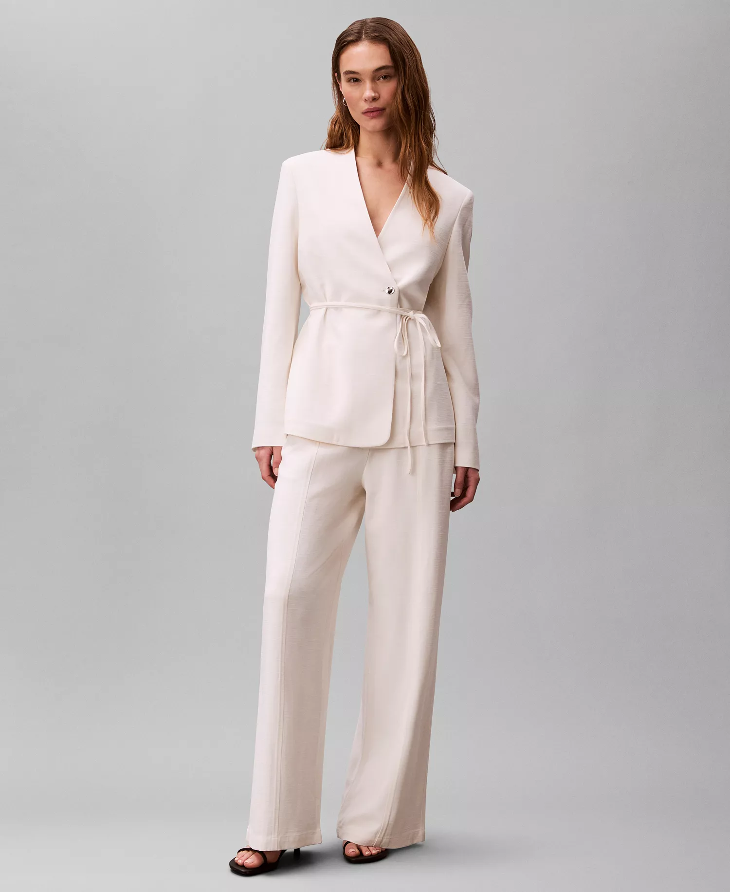 Women's Single-Button Blazer - Tofu - L