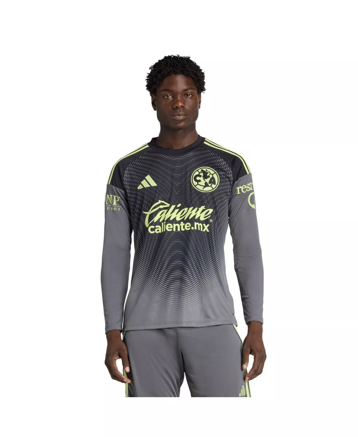 Men's Gray Club America 2025/26 Long Sleeve Goalkeeper Jersey - Gray - M