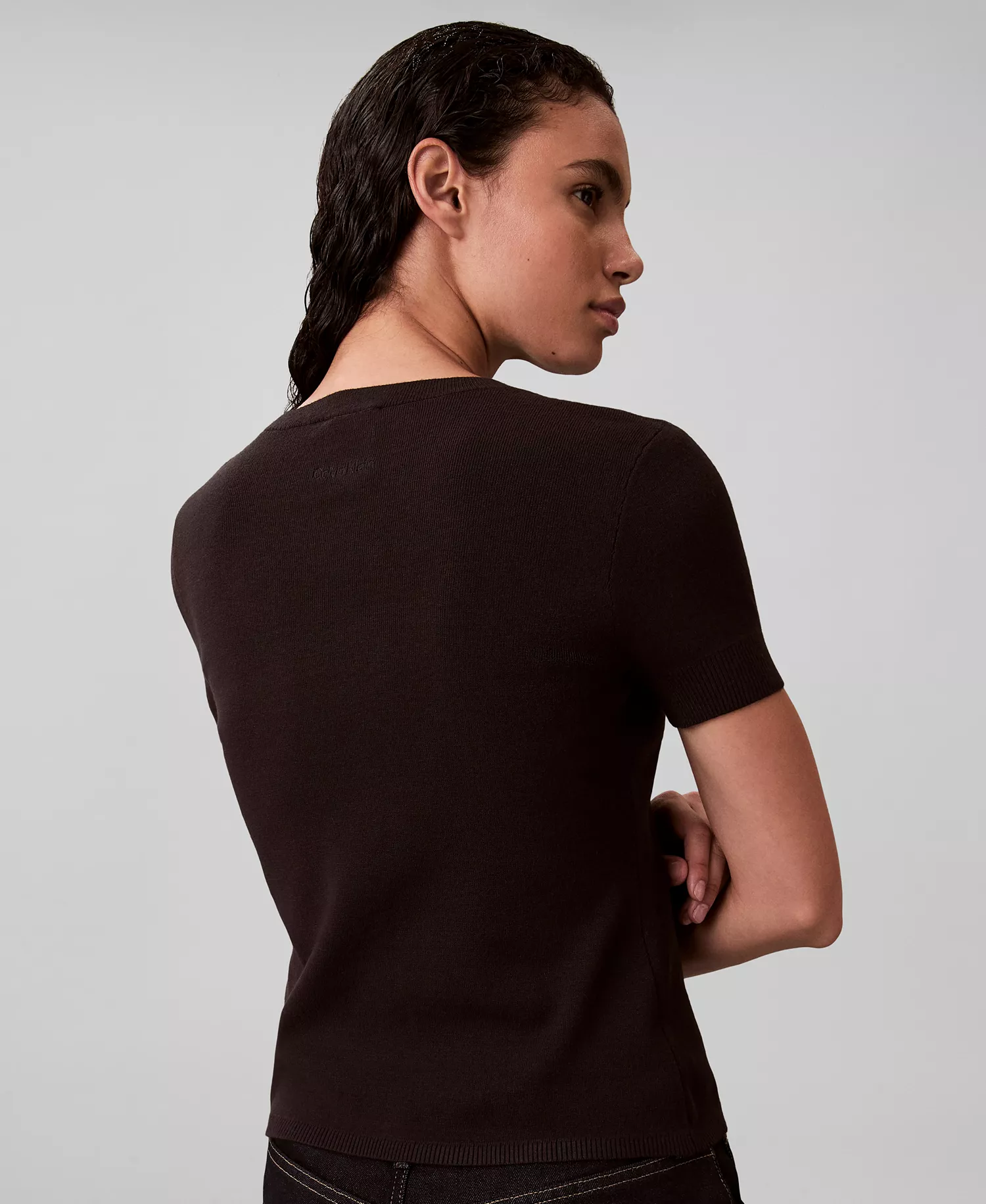 Women's Tech Knit Slim Fit T-Shirt - Black - L