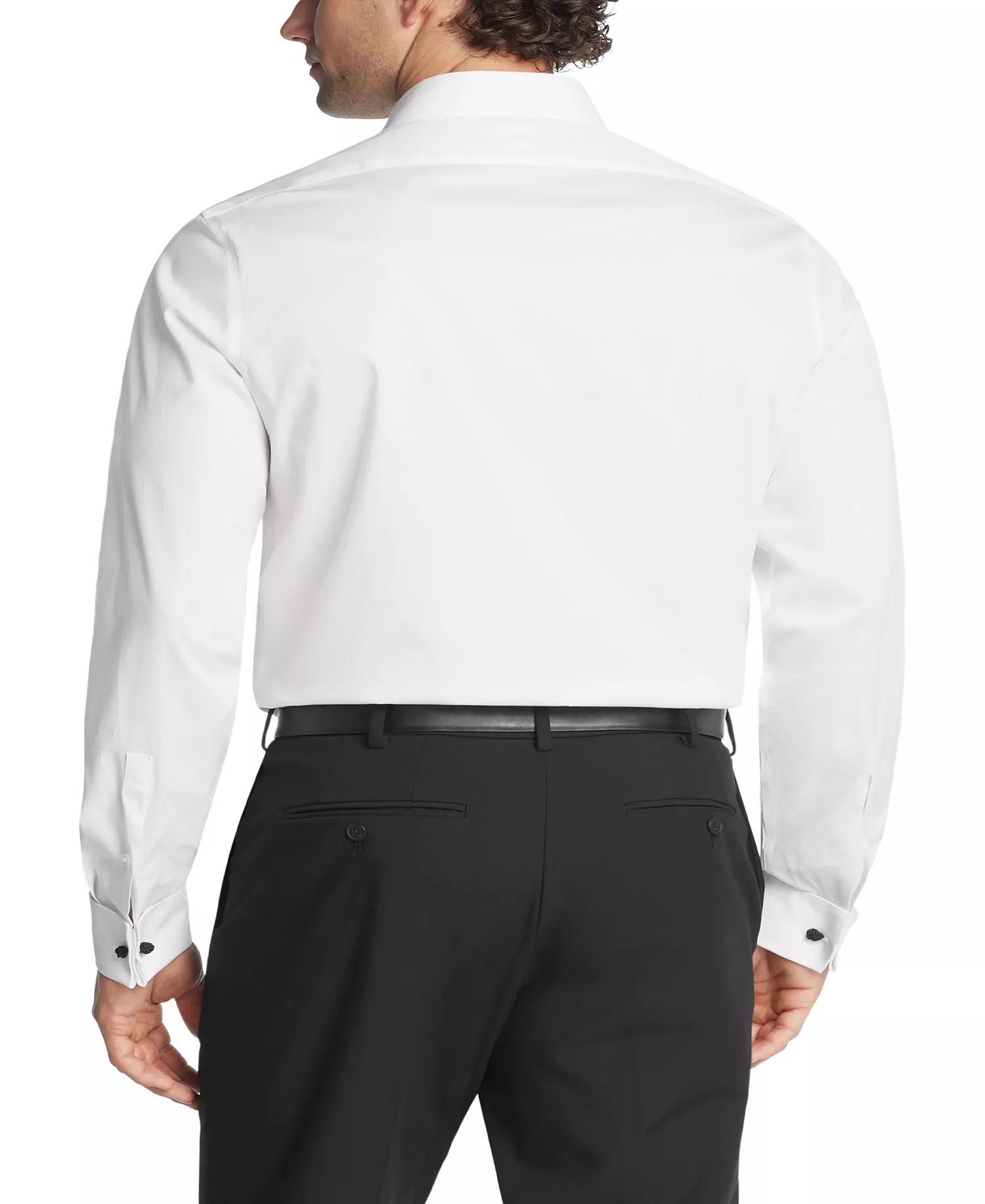 Steel Men's Dress Shirt, Regular & Slim Fit - WHITE - 14 32/33