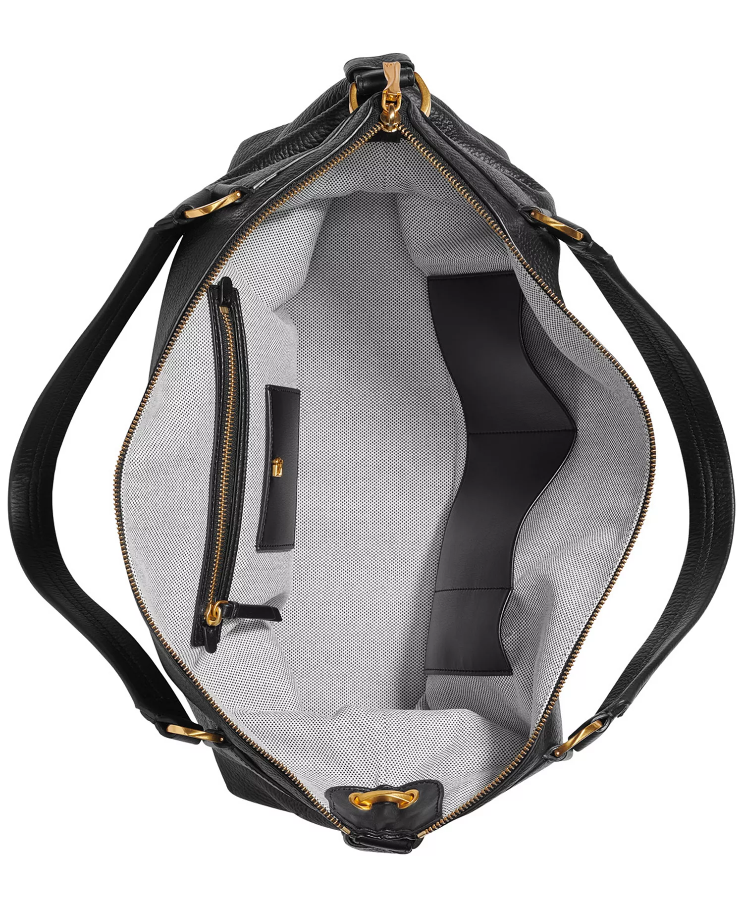 Glenwood Top Handle Leather Satchel with Tassel Detail - Blk/gold - NO SIZE