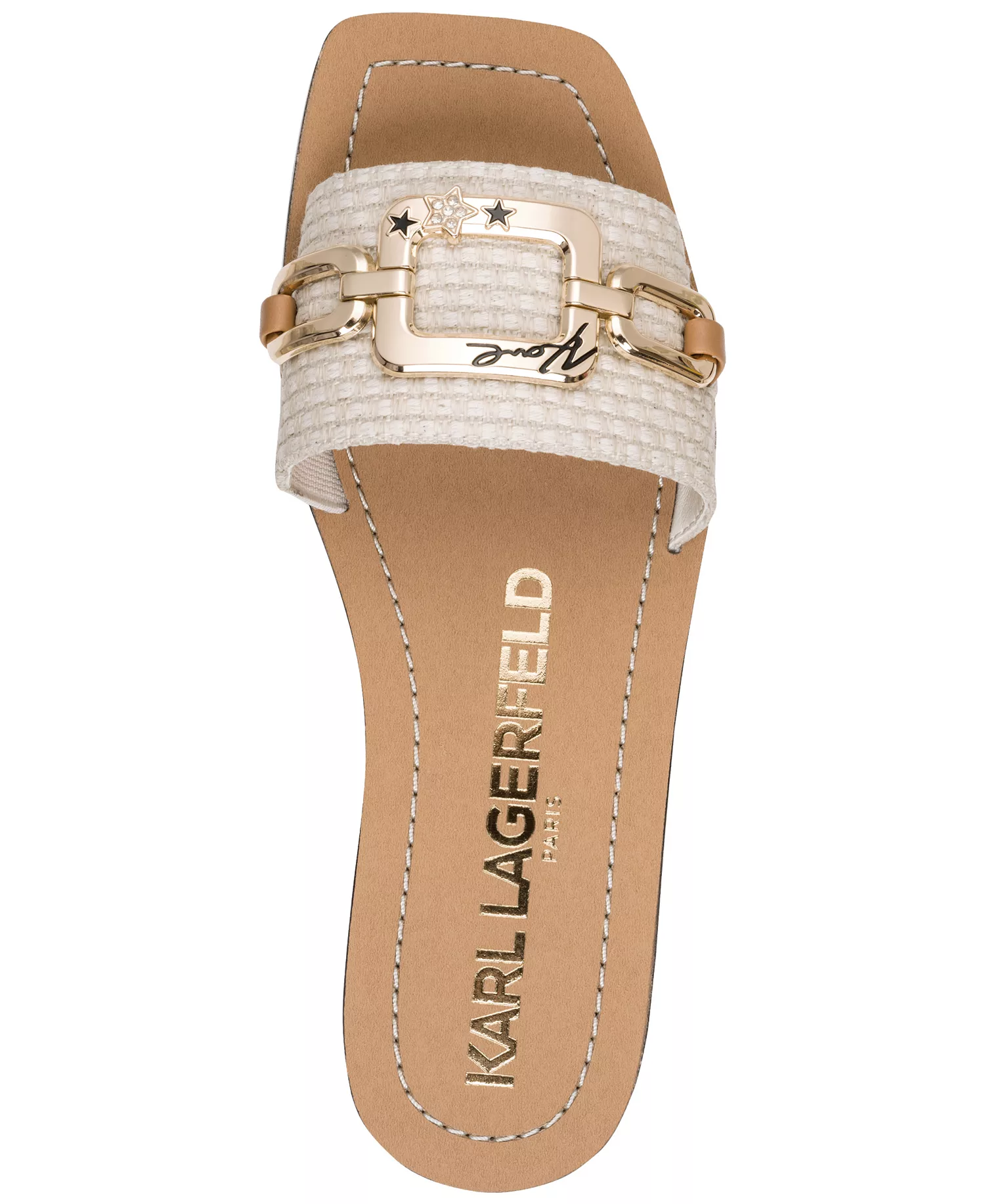 Women's Marzella Slide Flat Sandals - Cream - 10M