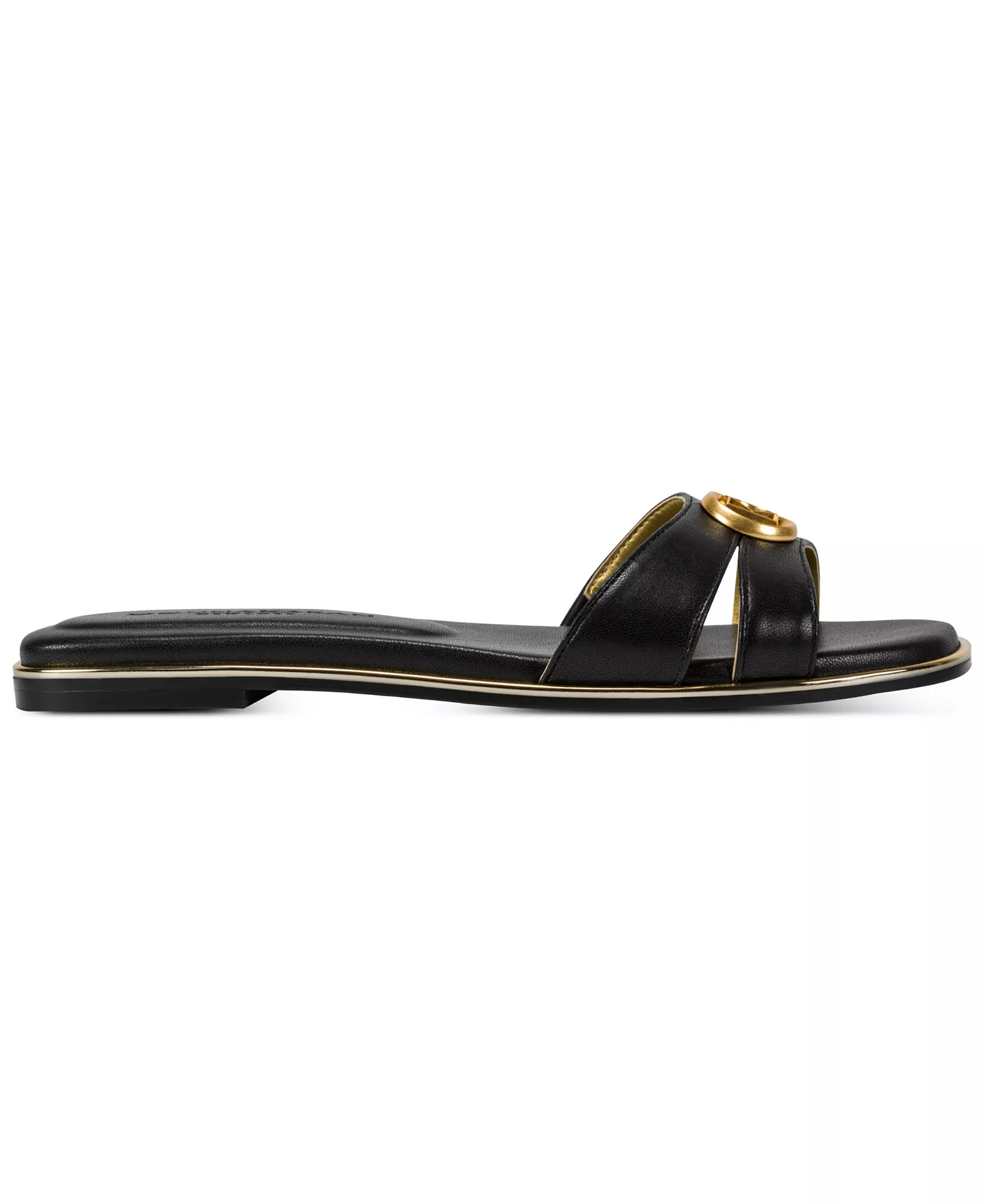 Women's Halo Slip-On Flat Sandals - Black - 10