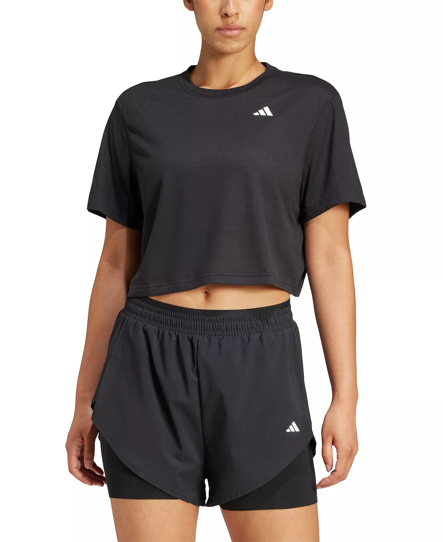 Women's Train Essentials Boxy Workout T-Shirt - Black - 2XL