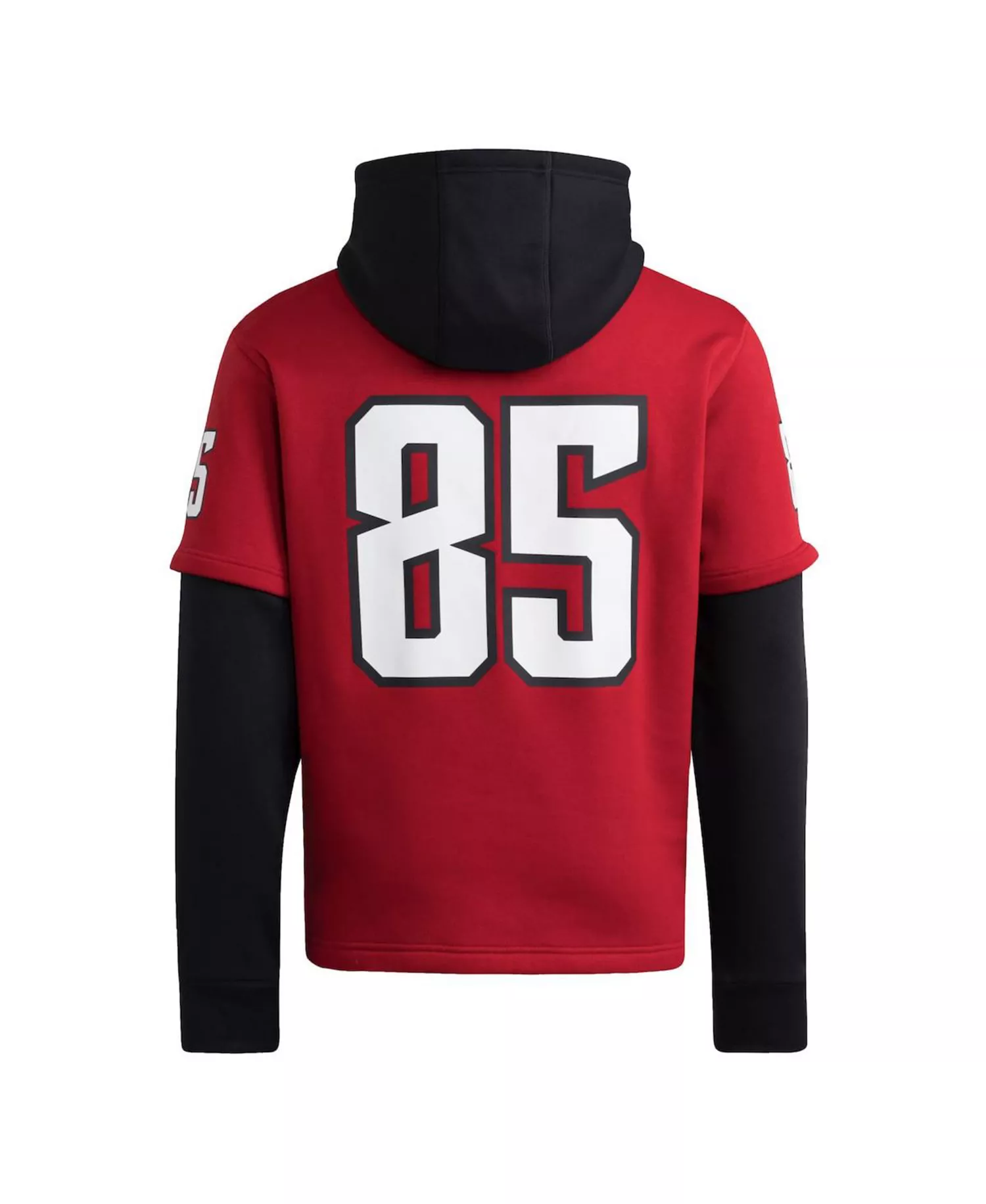 Men's Red NC State Wolfpack Jersey Pullover Hoodie - Red - 2XL