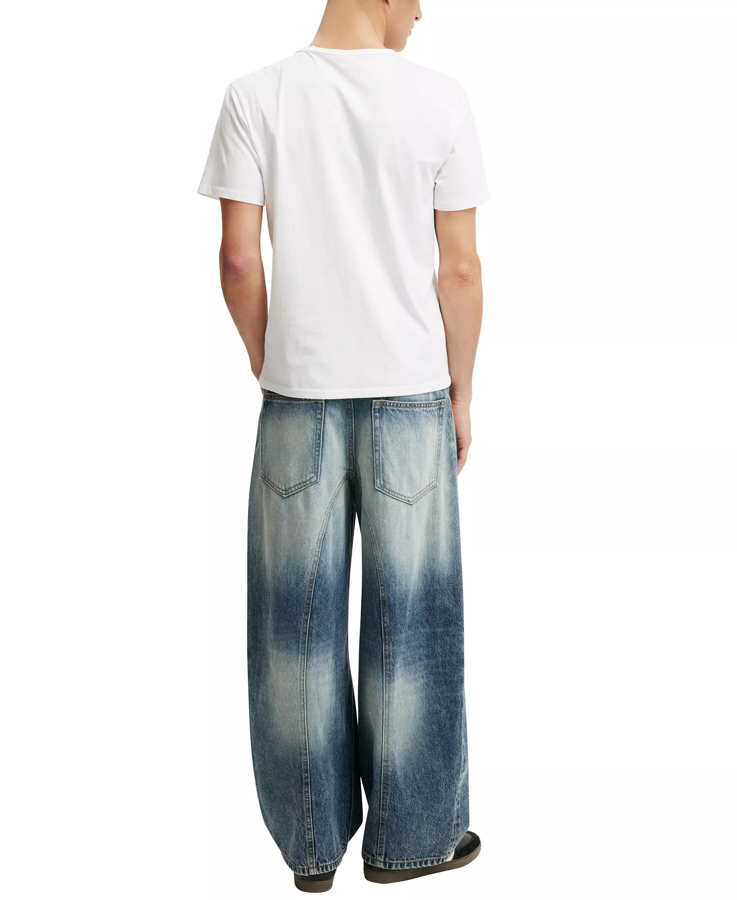 Men's Baggy Balloon Jeans - Riot blue - 26