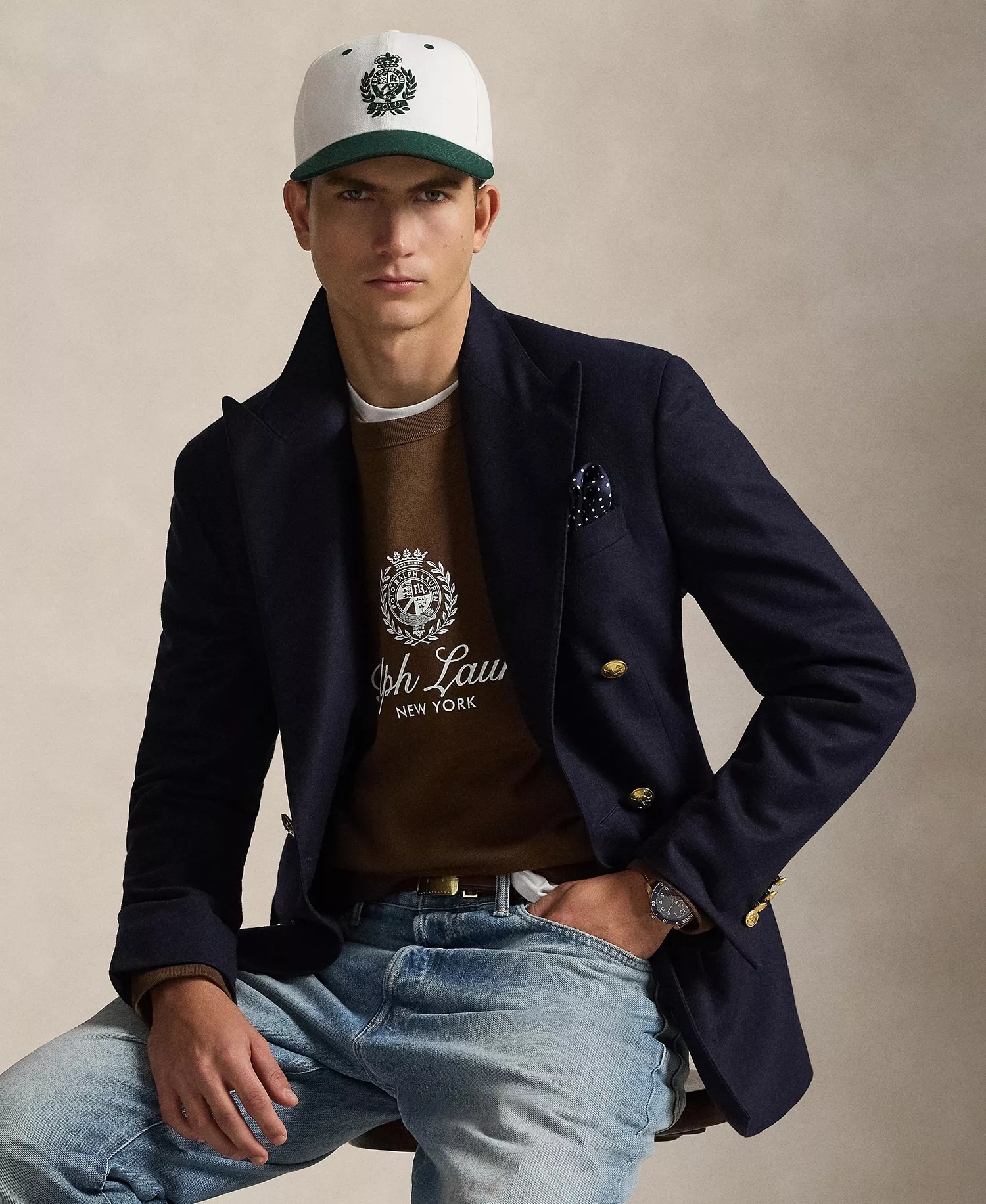 Men's Relaxed-Fit Graphic Sweatshirt - Branch Brown - 2XL