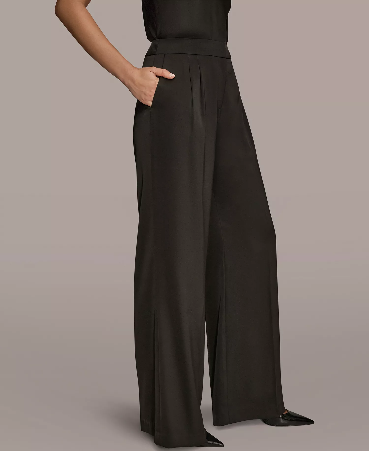 Women’s Wide Leg Pants - Black - 0