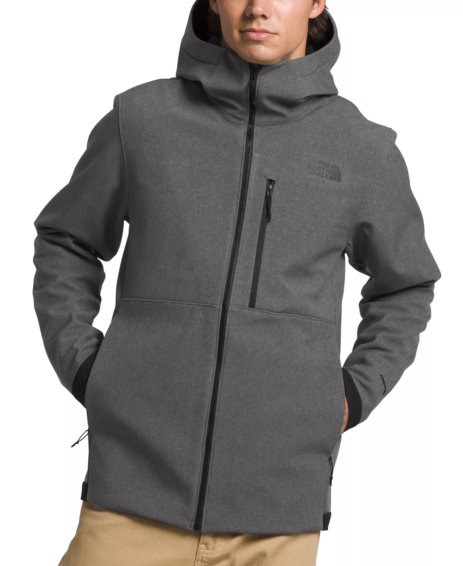 Men's Apex Bionic 3 Zip-Front Hoodie Jacket - Tnf Dark Grey Heather-npf - S