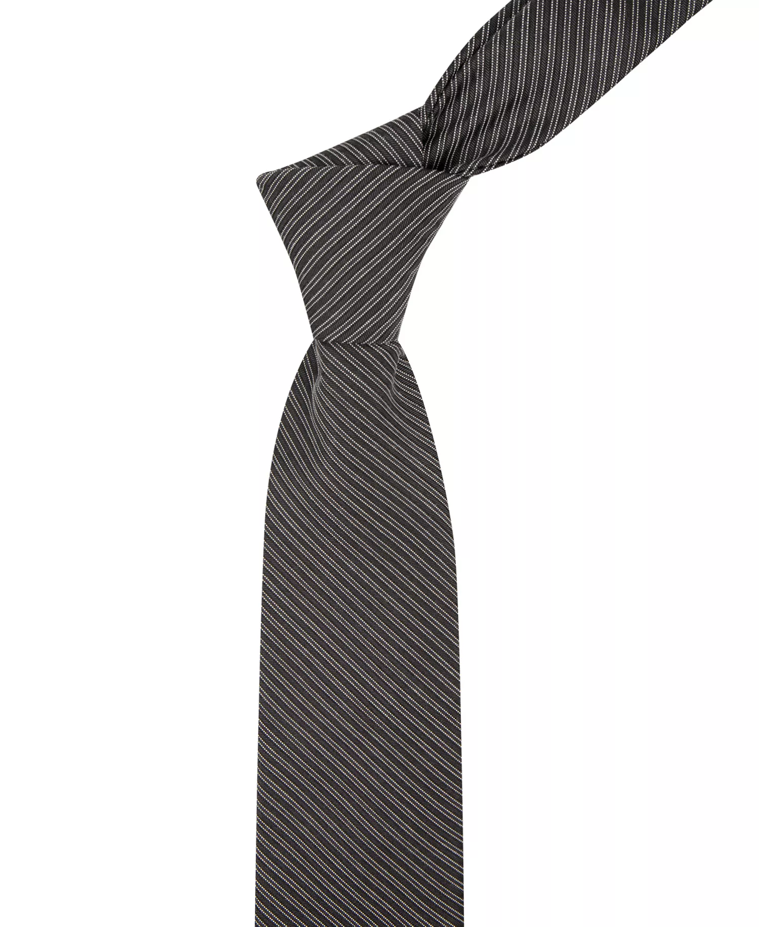 Men's Fontana Stripe Pattern Tie - Black - ONE SIZE