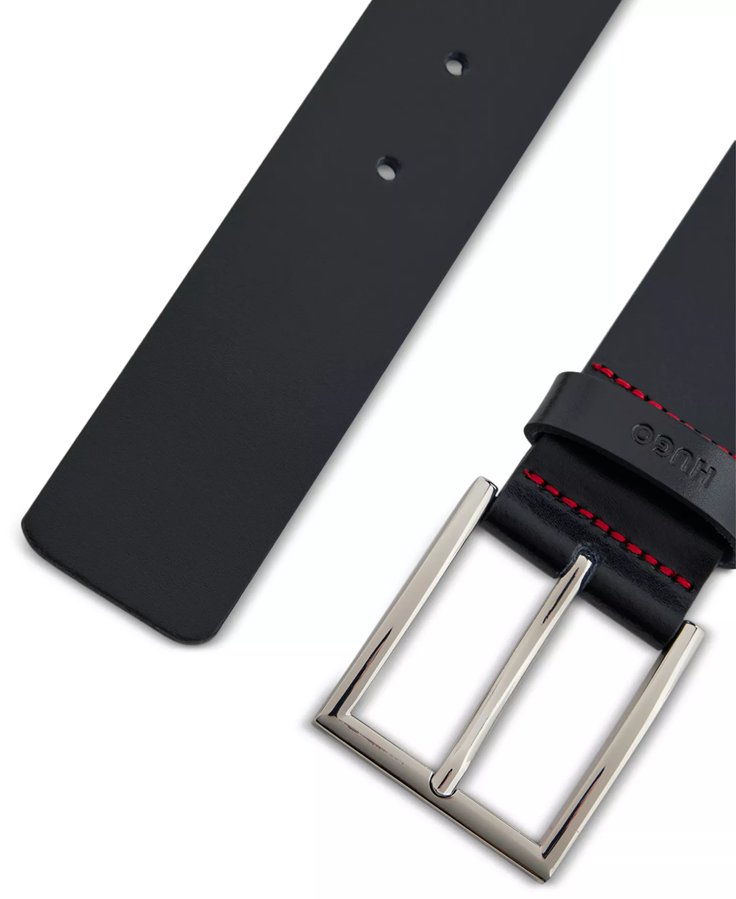 BOSS Men's Giaspo Smooth Leather Belt - Black - 36