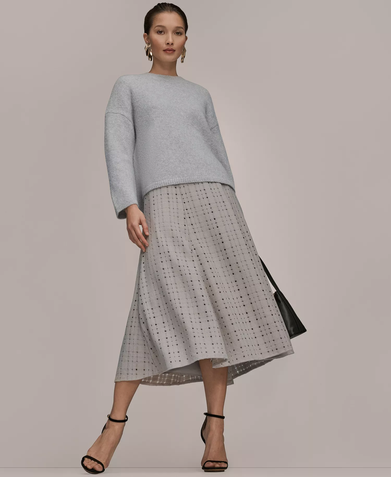 Women's Crewneck Oversized Sweater - Vapor - L