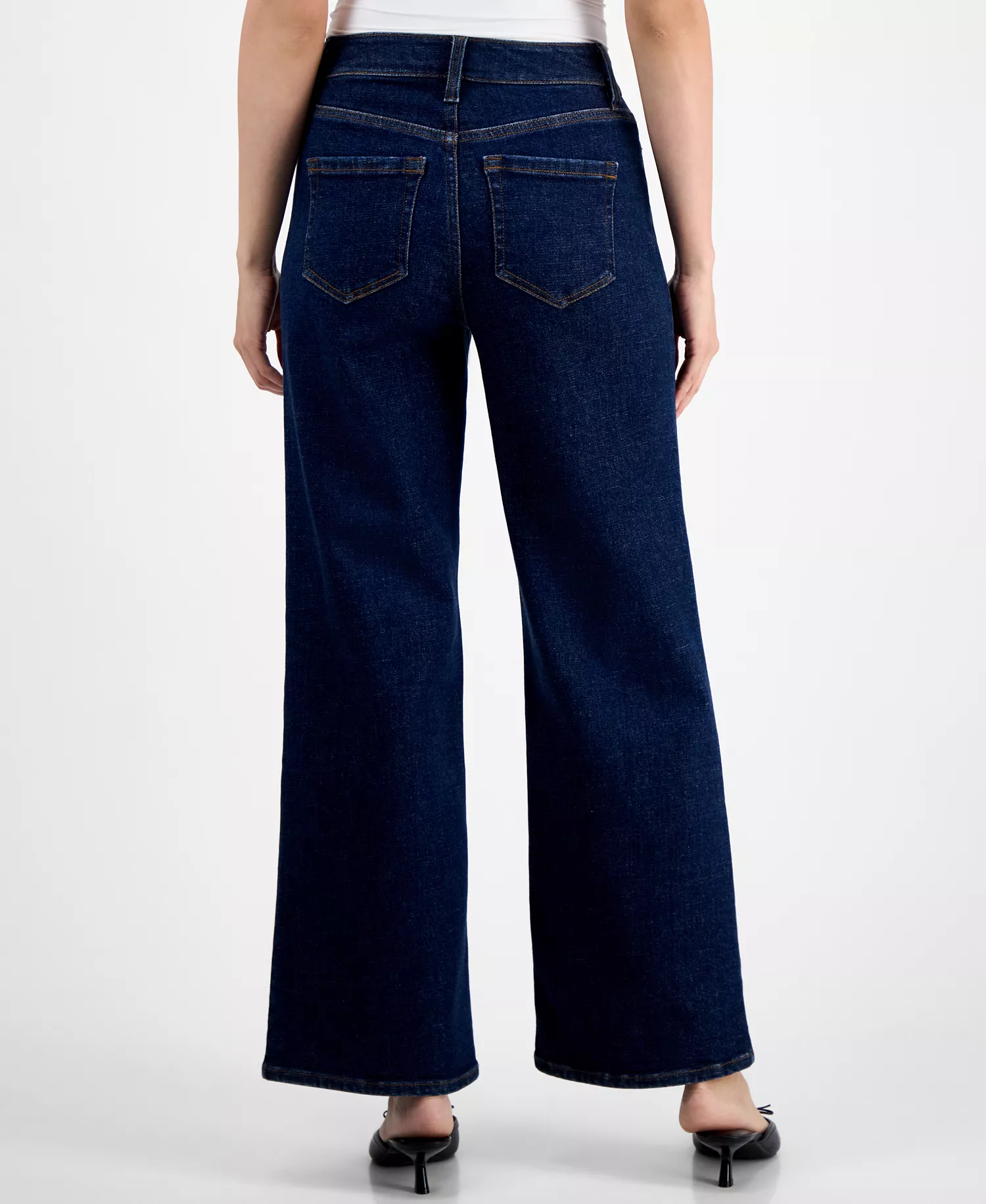 Petite High-Rise Wide-Leg Jeans, Macy's Exclusive - Essex - 0P