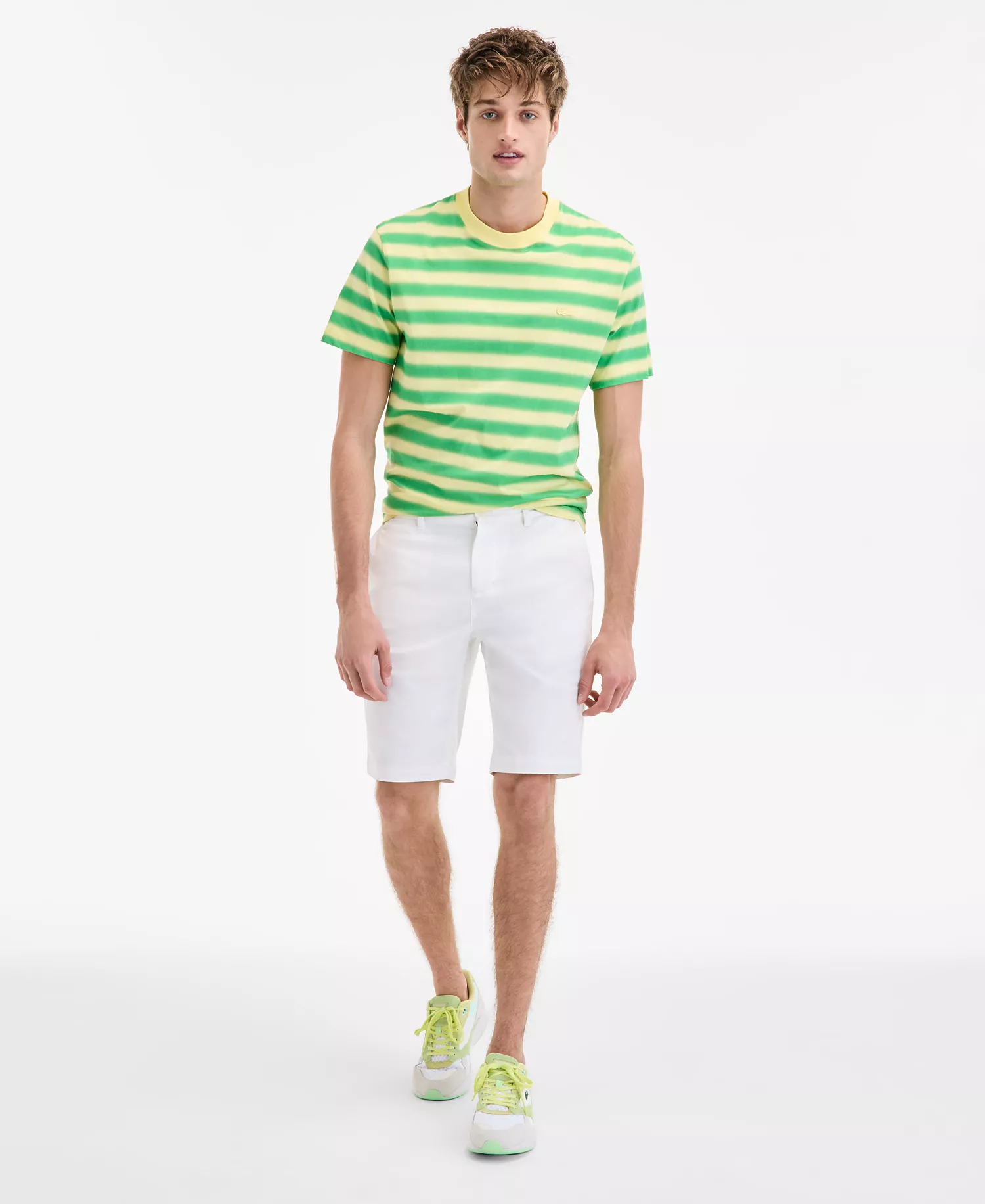 Men's Slim-Fit Bermuda Shorts - 70V Flour - XXS