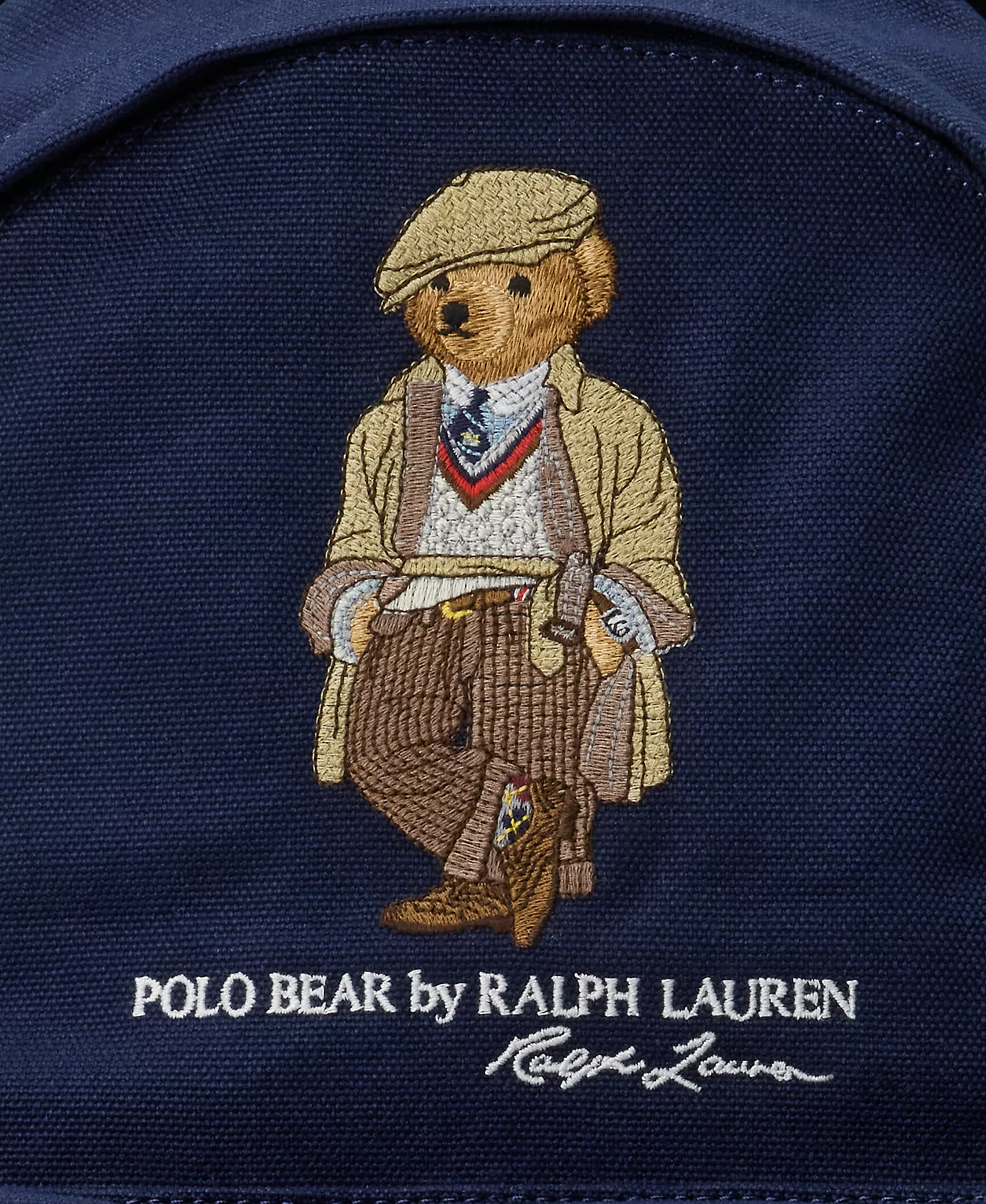 Polo Bear Canvas Backpack - Newport Navy - No Size