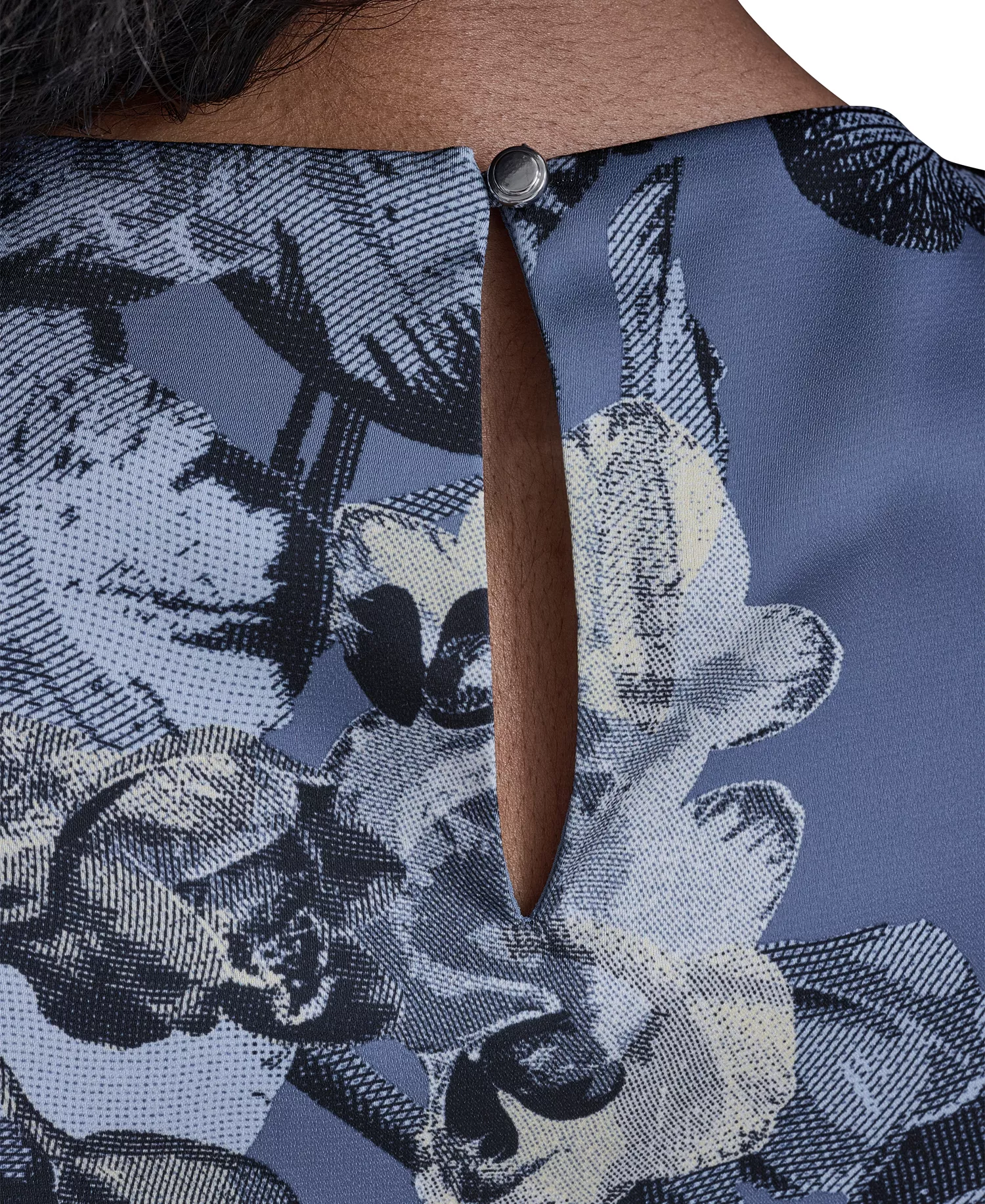 Petite Sleeveless High Neck Top - Flint/Black Multi - P/L