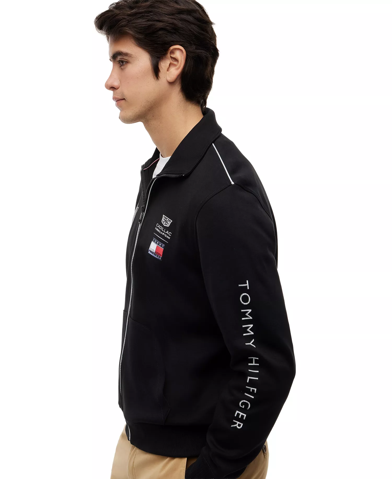 x Cadillac F1® Men's Racing Track Jacket - Black - L